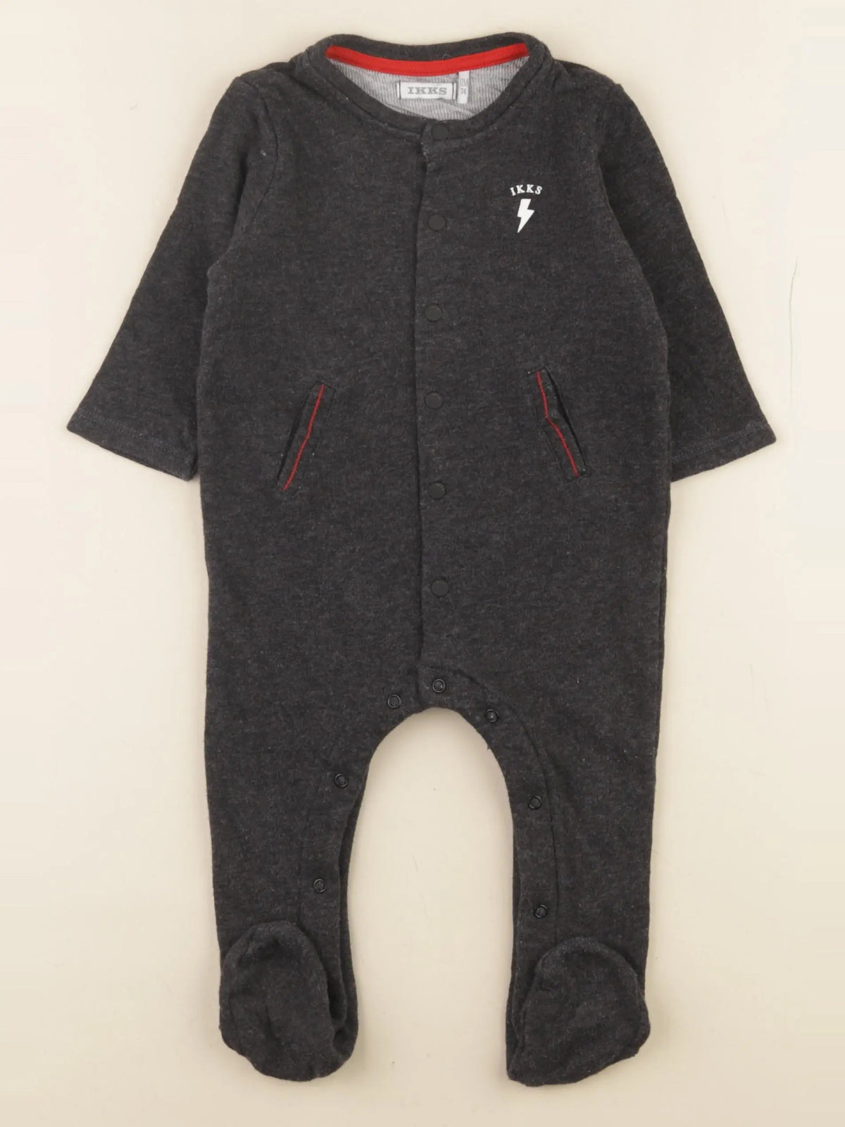 IKKS - pyjama coton gris - 12 mois