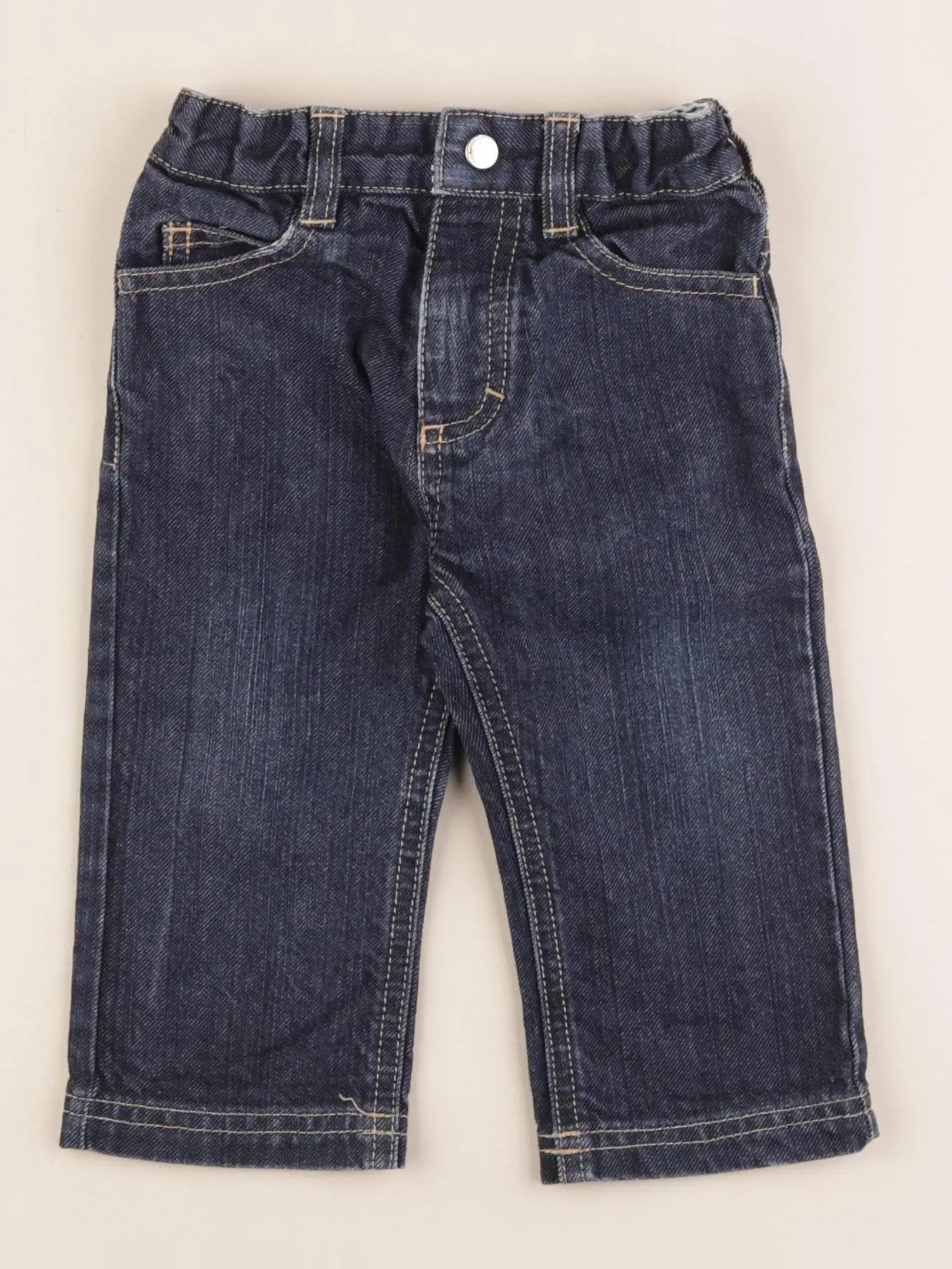 Petit Bateau - jean bleu - 12 mois