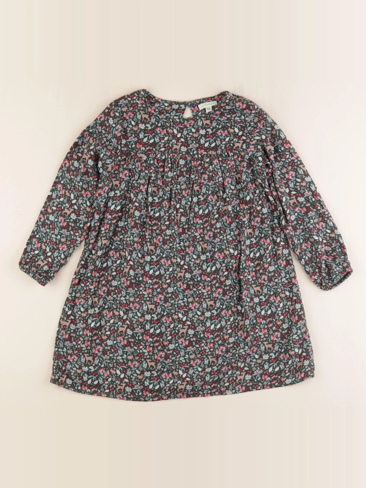 Vertbaudet - robe multicolore - 7 ans