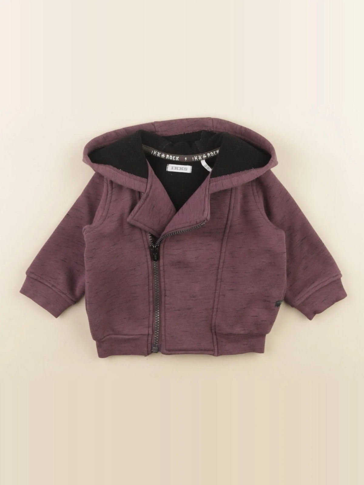 IKKS - veste imprimé au dos violet - 6 mois