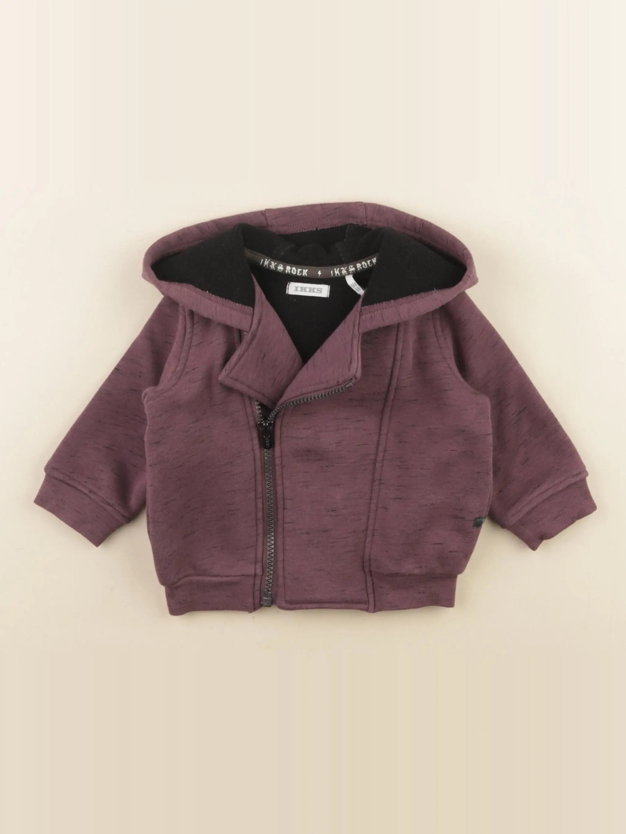 IKKS - veste imprimé au dos violet - 6 mois