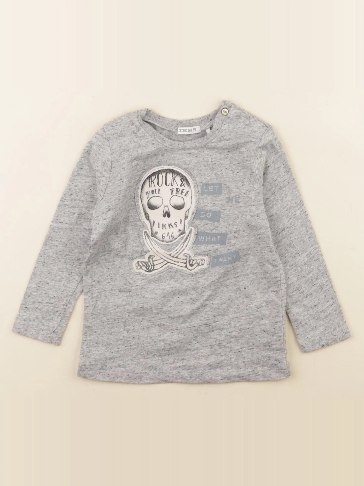 IKKS - tee-shirt gris - 18 mois