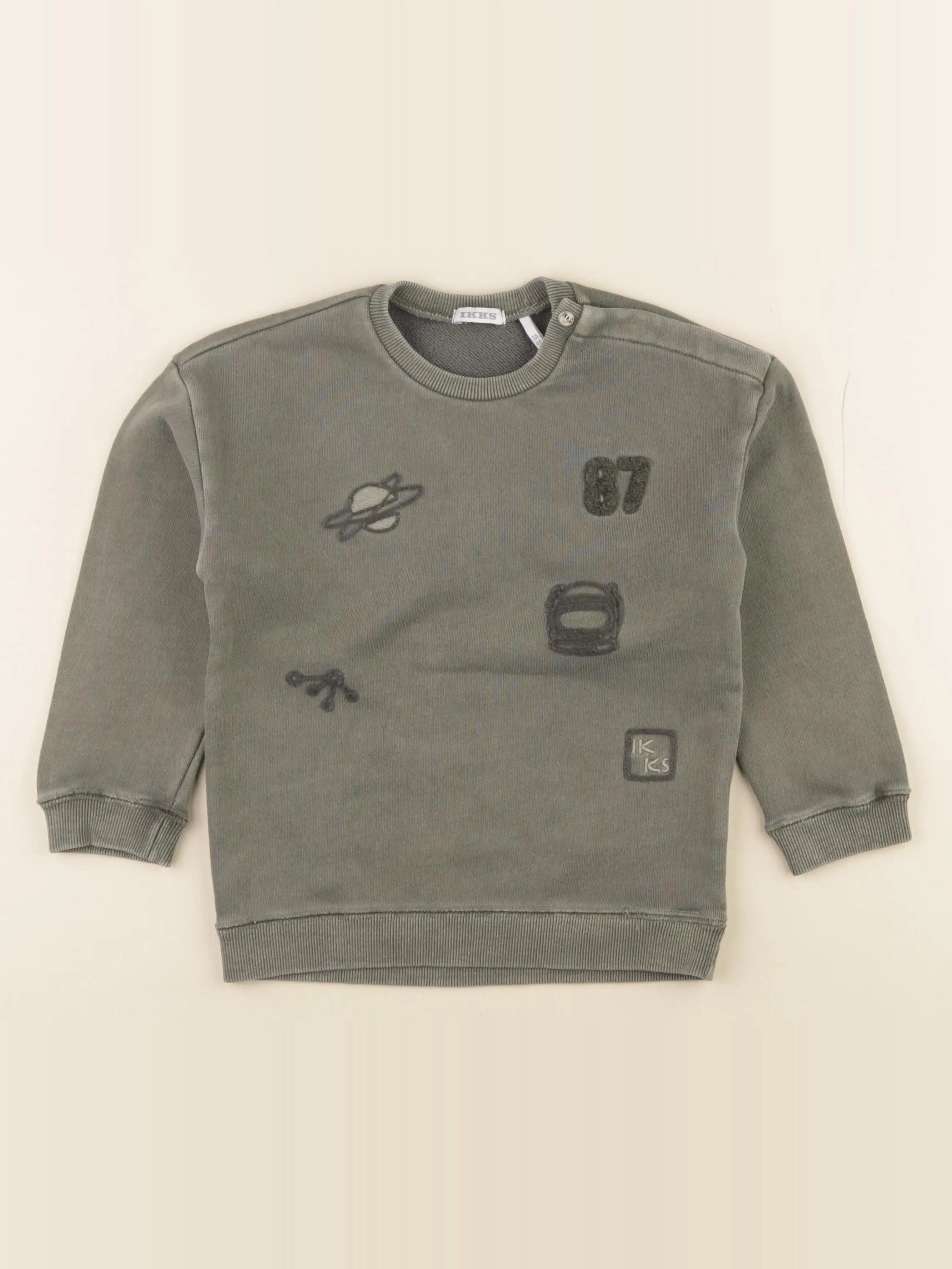 IKKS - sweat vert - 12 mois