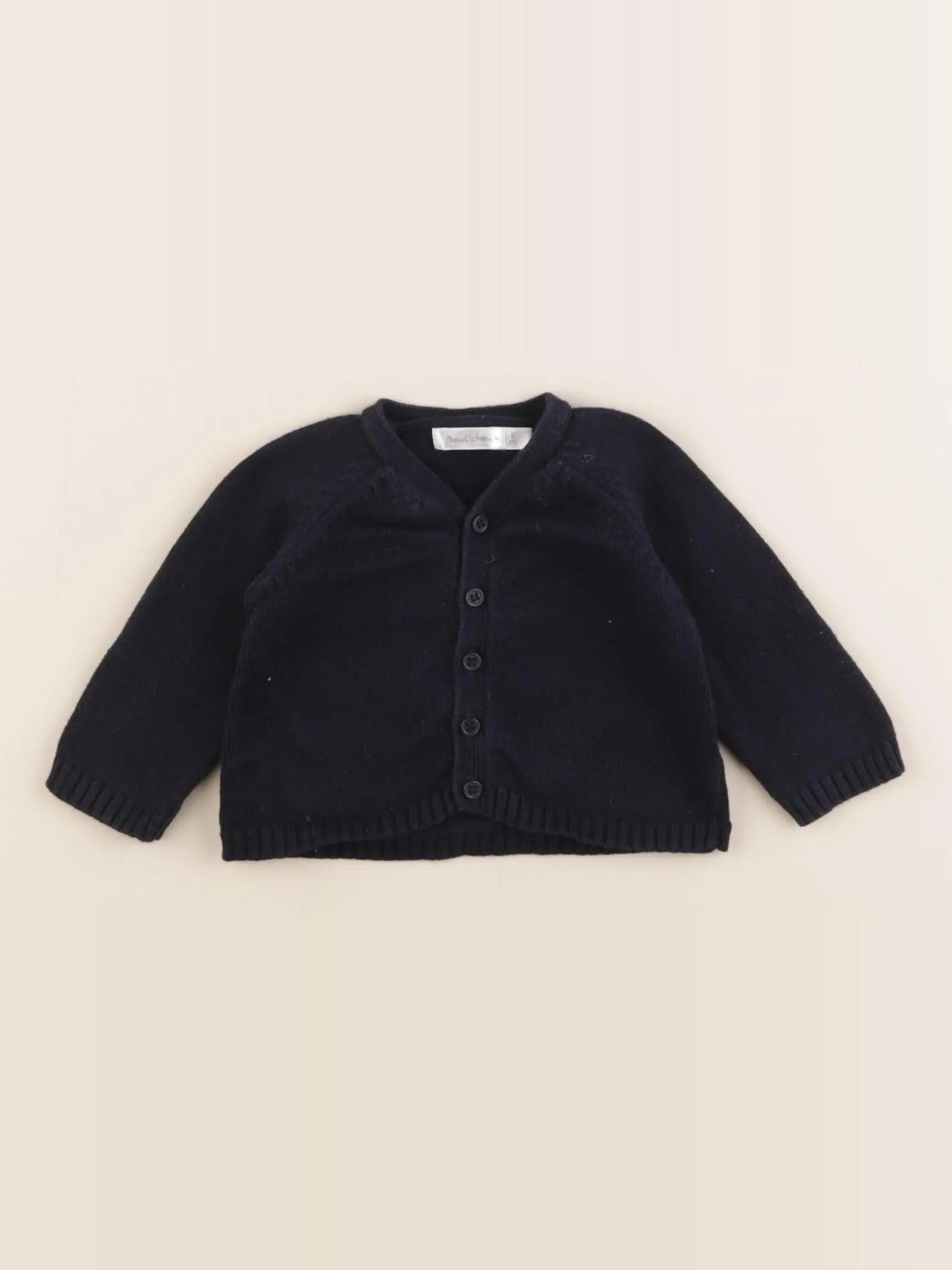 Boutchou - gilet bleu - 3 mois