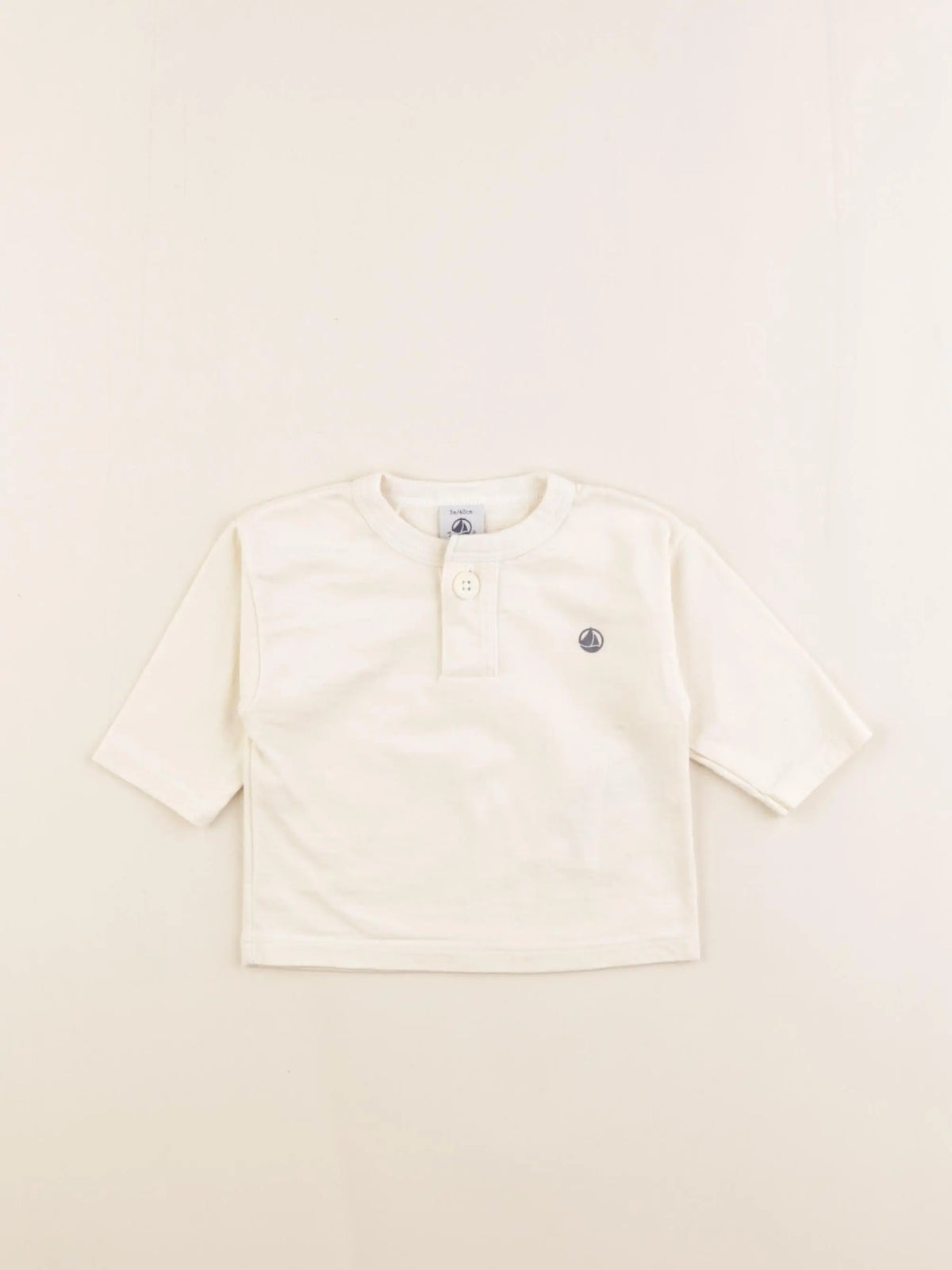 Petit Bateau - tee-shirt blanc - 3 mois
