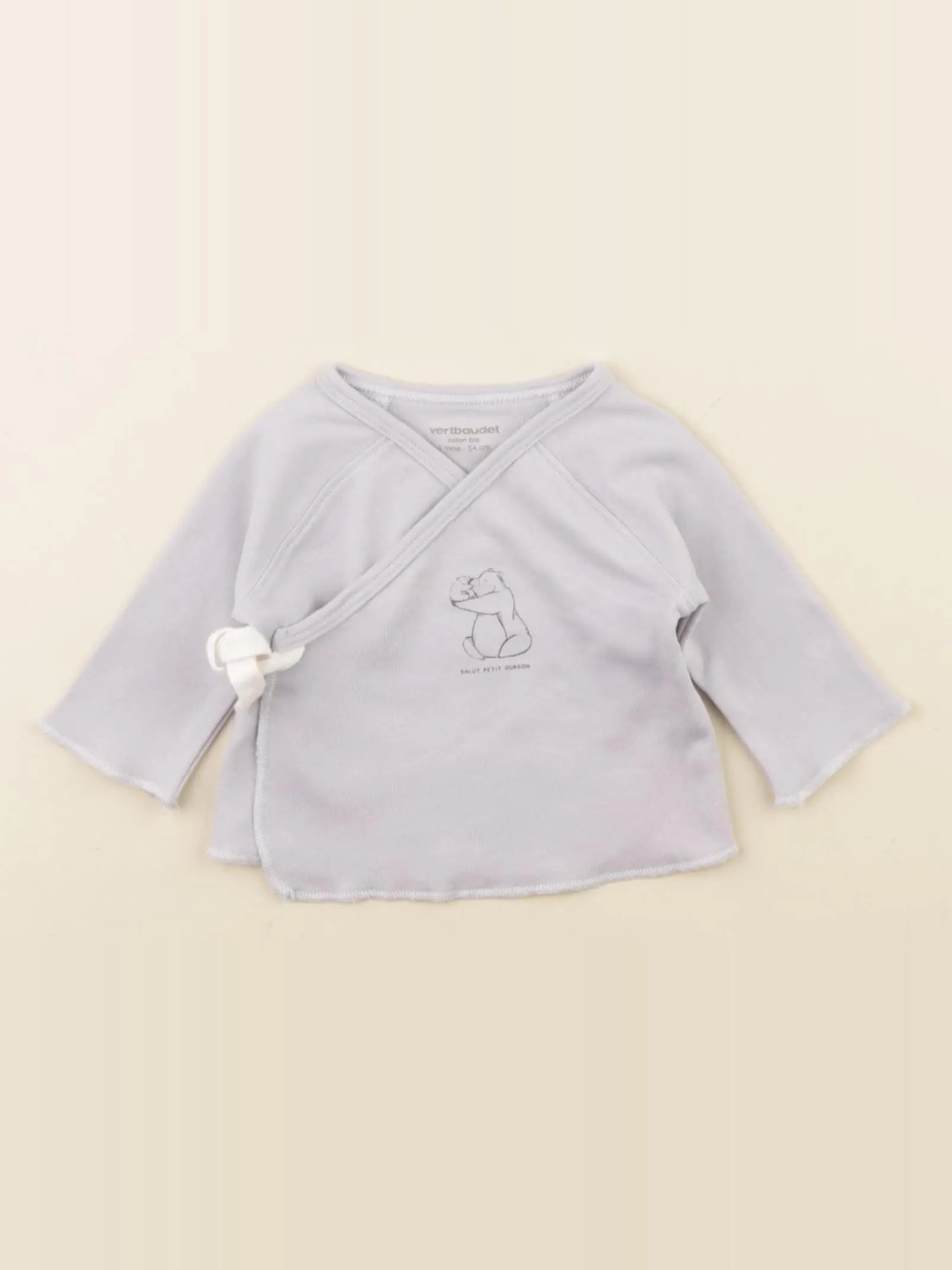 Vertbaudet - tee-shirt bleu - 1 mois