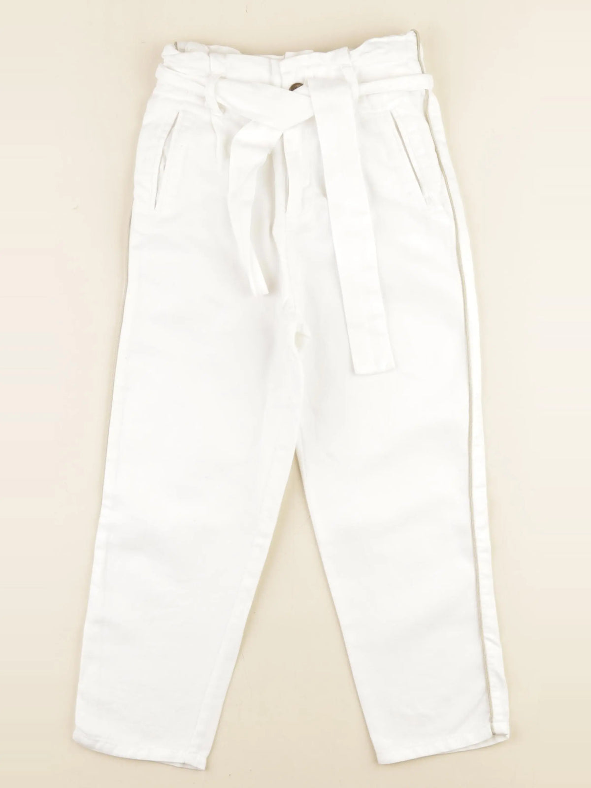 IKKS - pantalon blanc - 8 ans