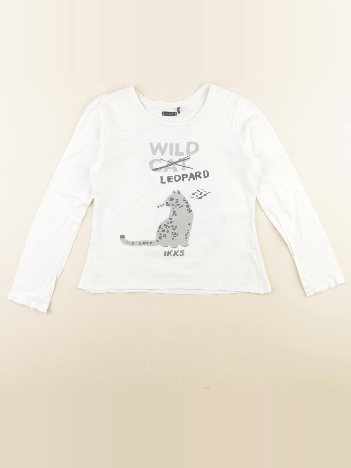 IKKS - tee-shirt imprimé au dos blanc - 10 ans