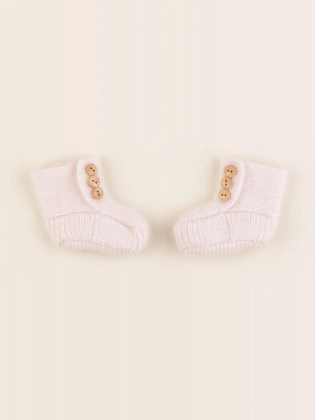 Les Lutins Paris - chaussons cachemire rose - pointure 15/16