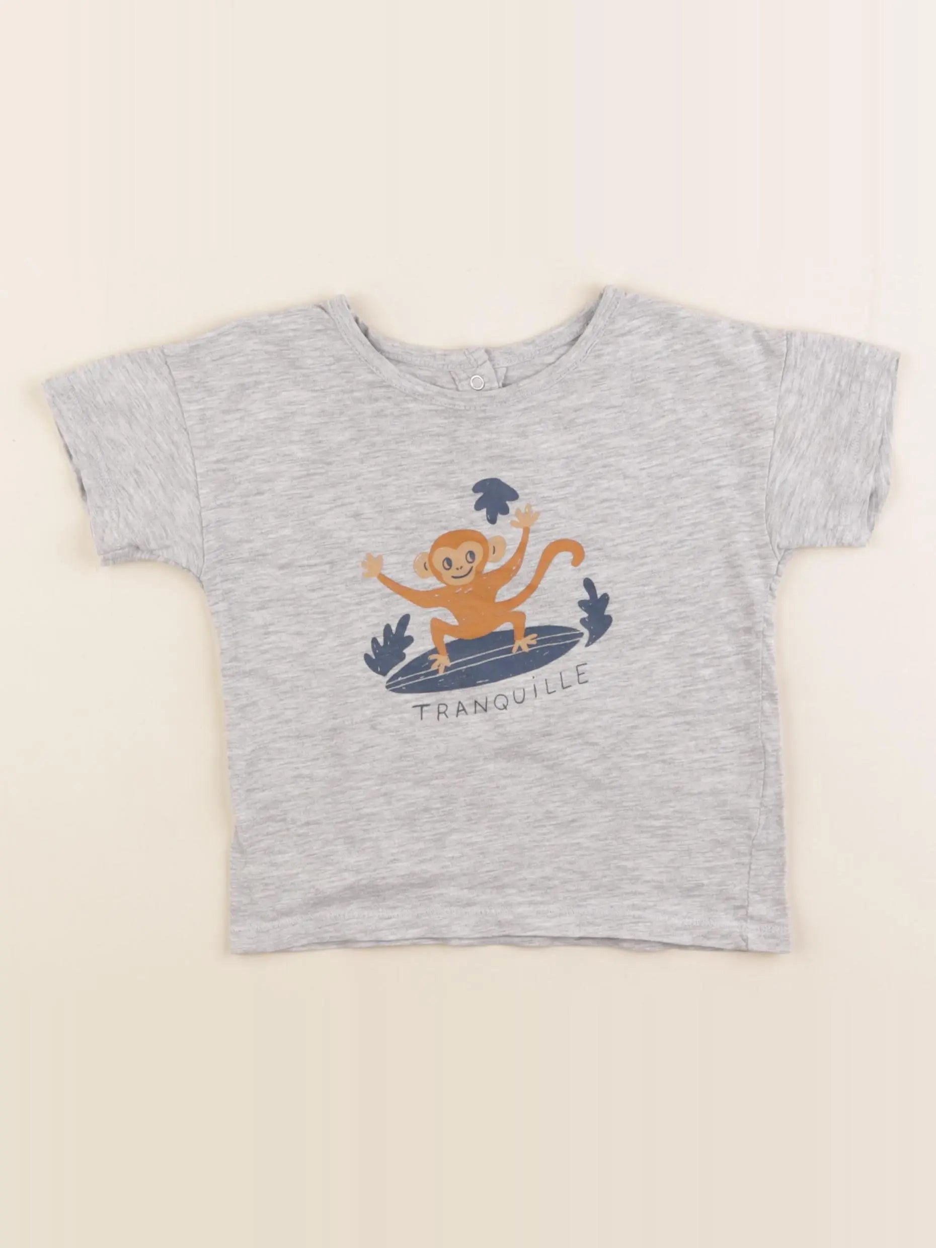 Vertbaudet - tee-shirt gris - 24 mois