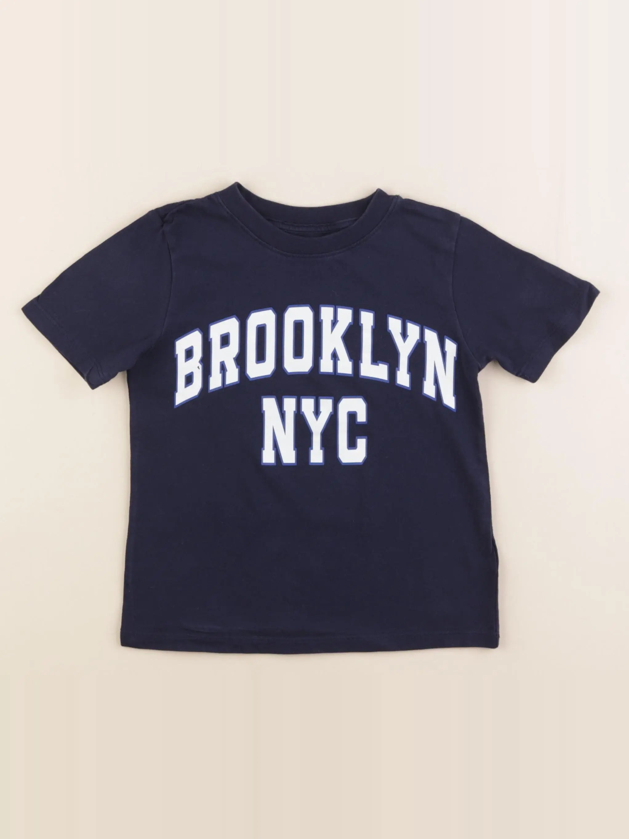 H&M - tee-shirt bleu - 3/4 ans