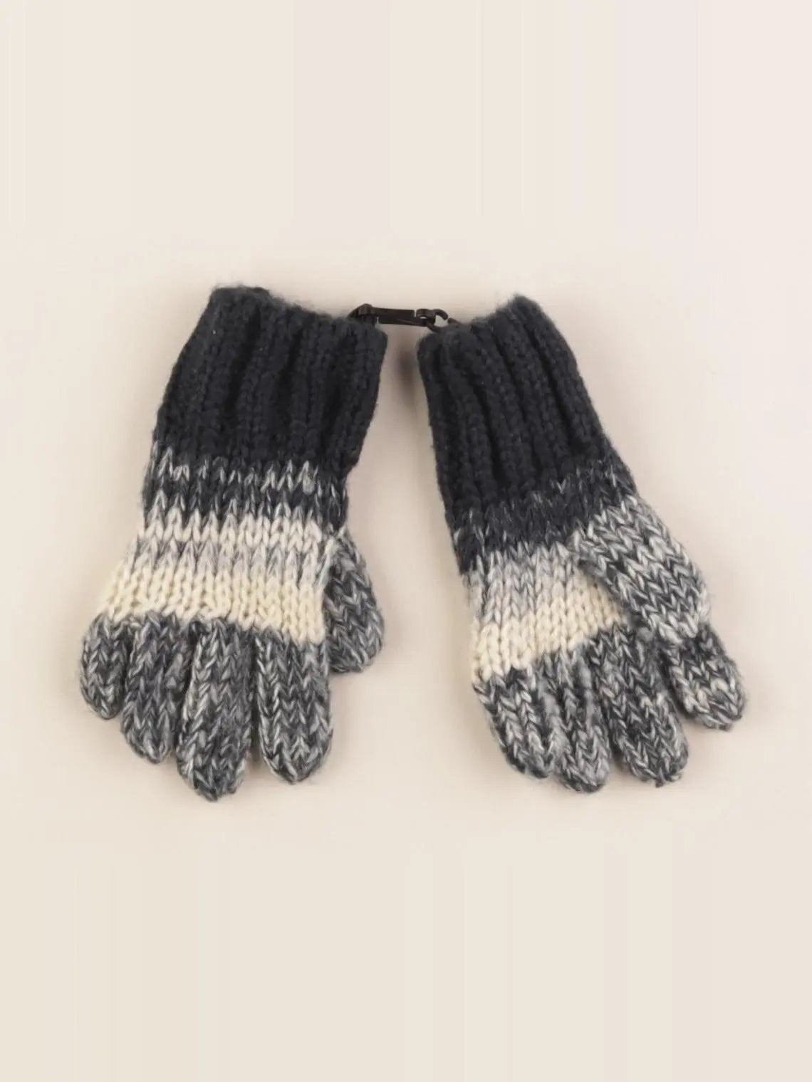 Vertbaudet - gants beige, gris - 4/6 ans