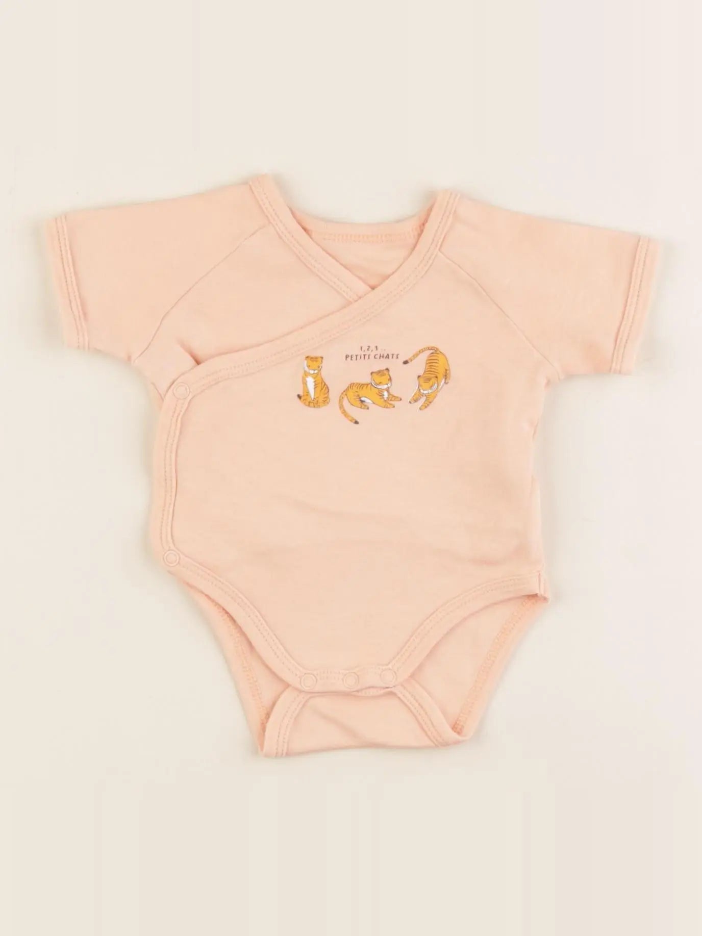 Vertbaudet - body rose - 1 mois