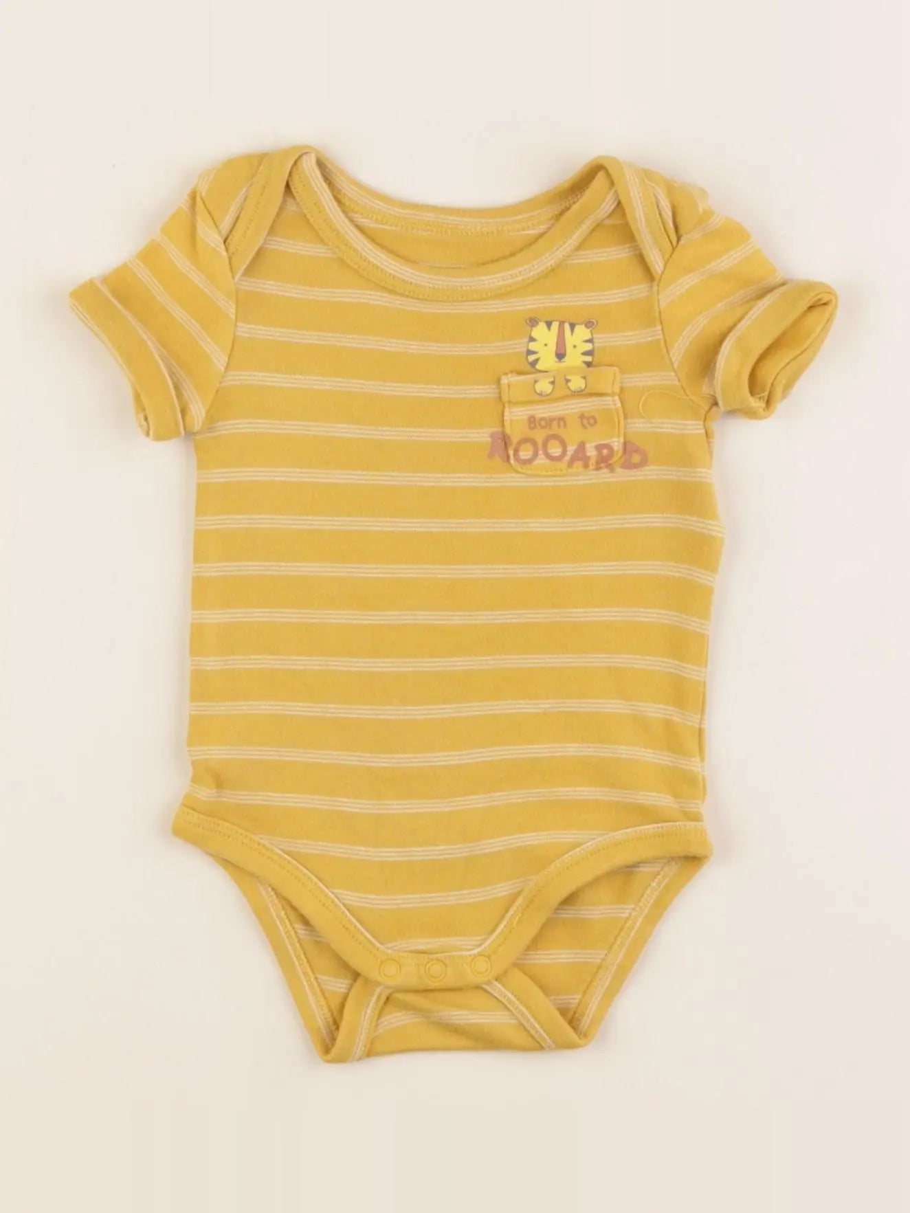 Vertbaudet - body jaune - 3/6 mois