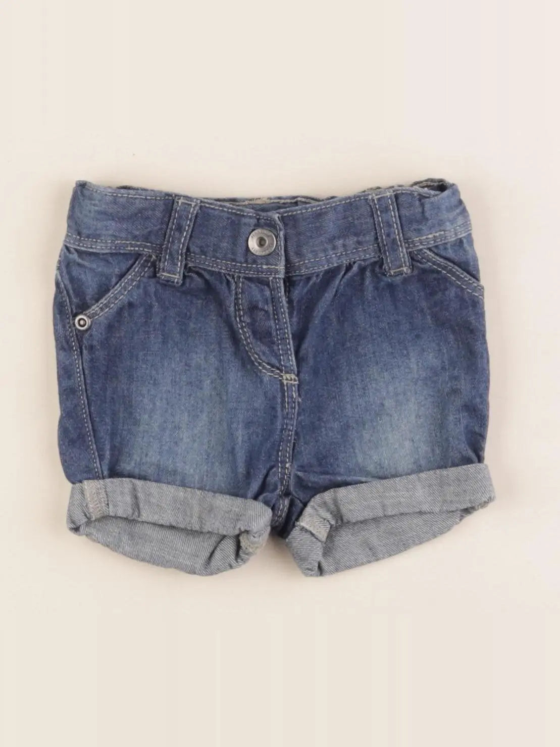 Vertbaudet - short bleu - 3 mois