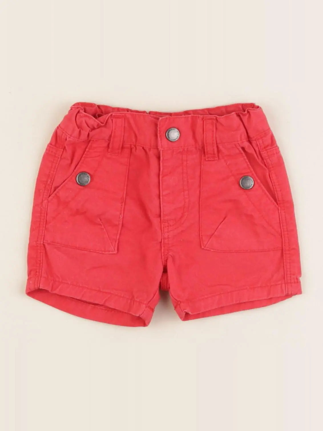 Vertbaudet - short rouge - 3 mois