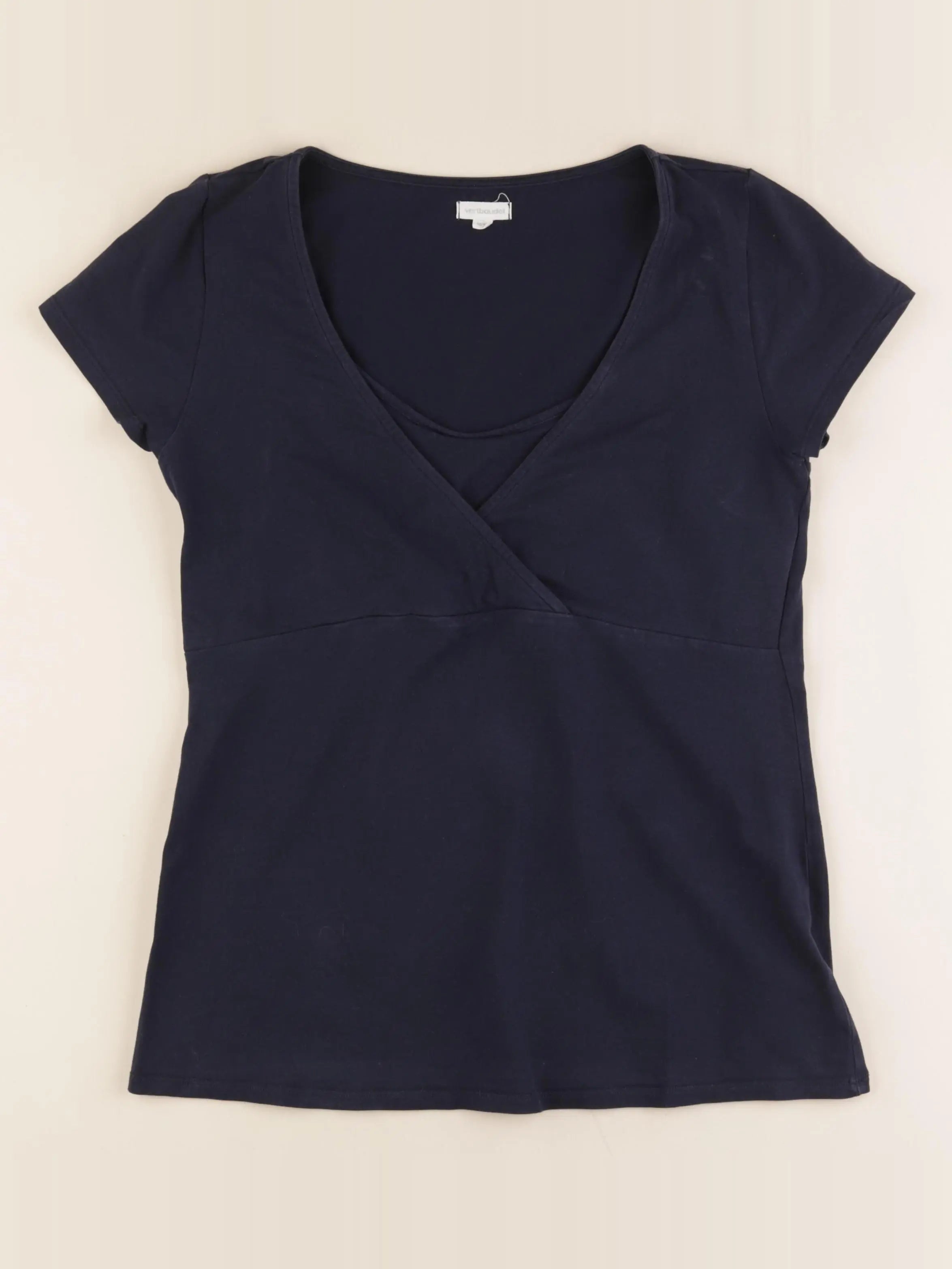 Vertbaudet - tee-shirt allaitement bleu - 38 à 40