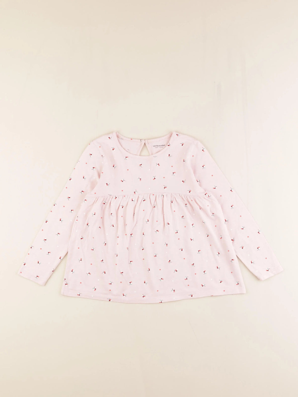 Vertbaudet - tee-shirt rose - 6 ans