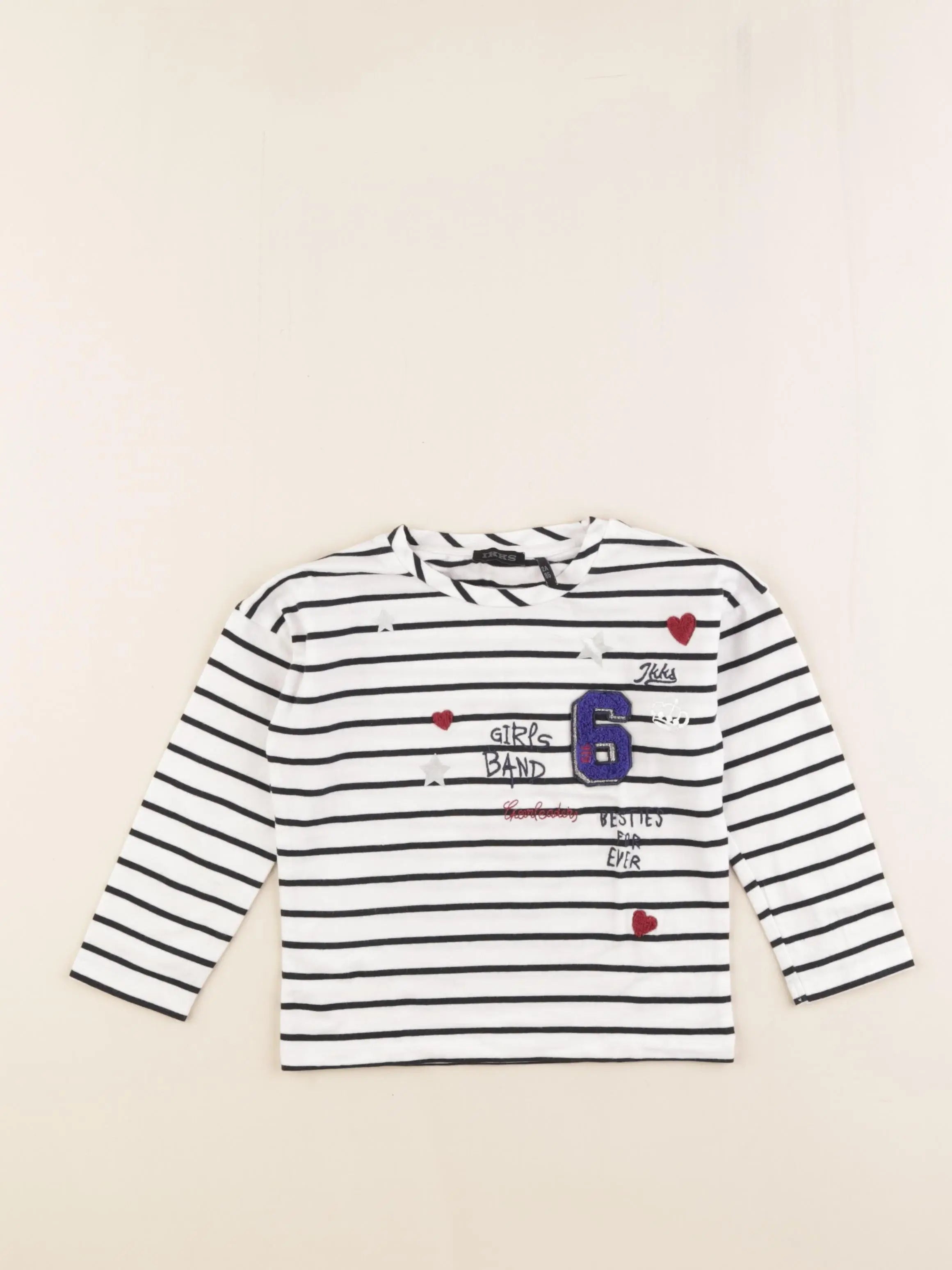 IKKS - tee-shirt blanc, bleu - 2 ans