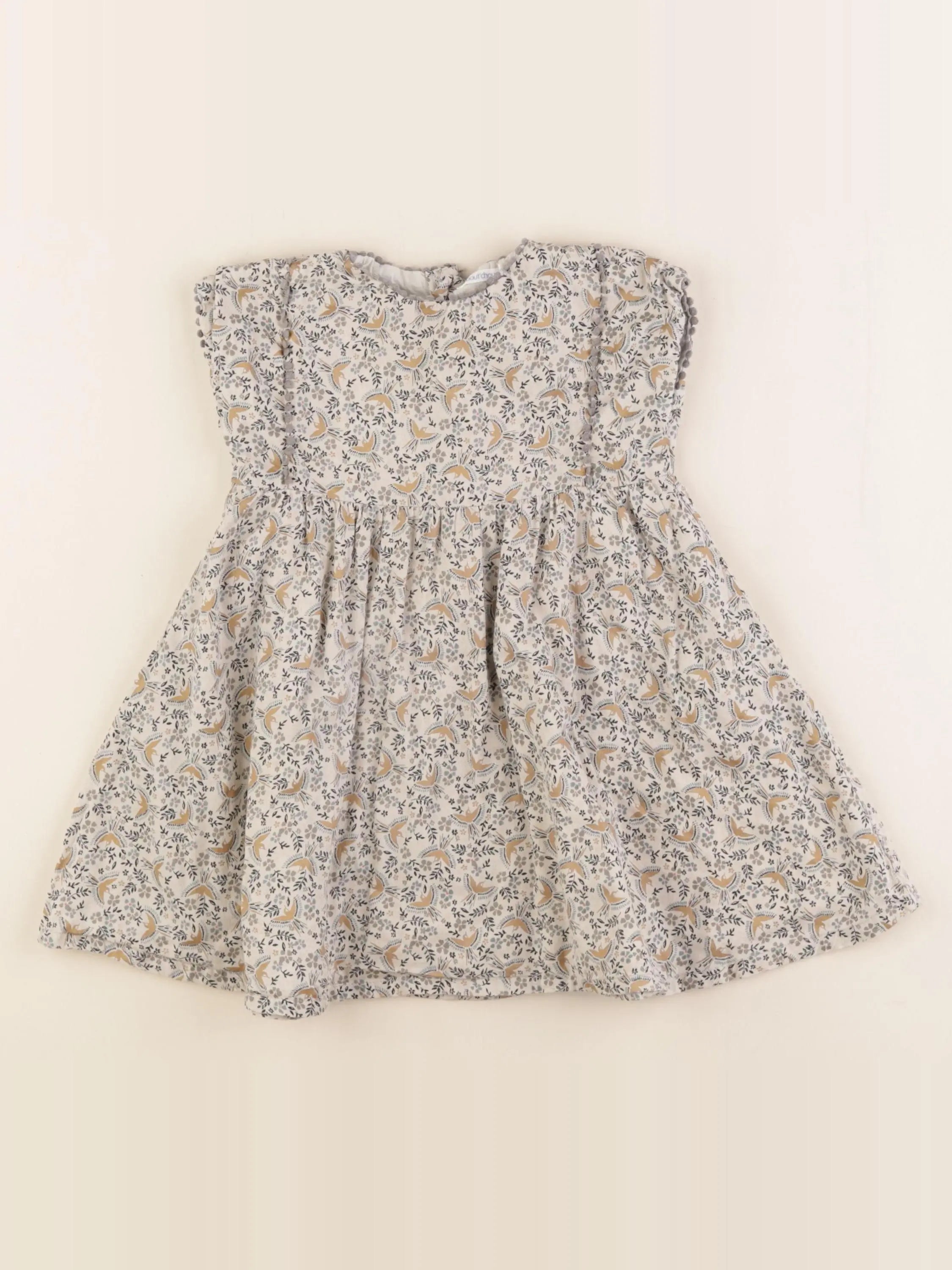 Boutchou - robe vert, or - 24 mois