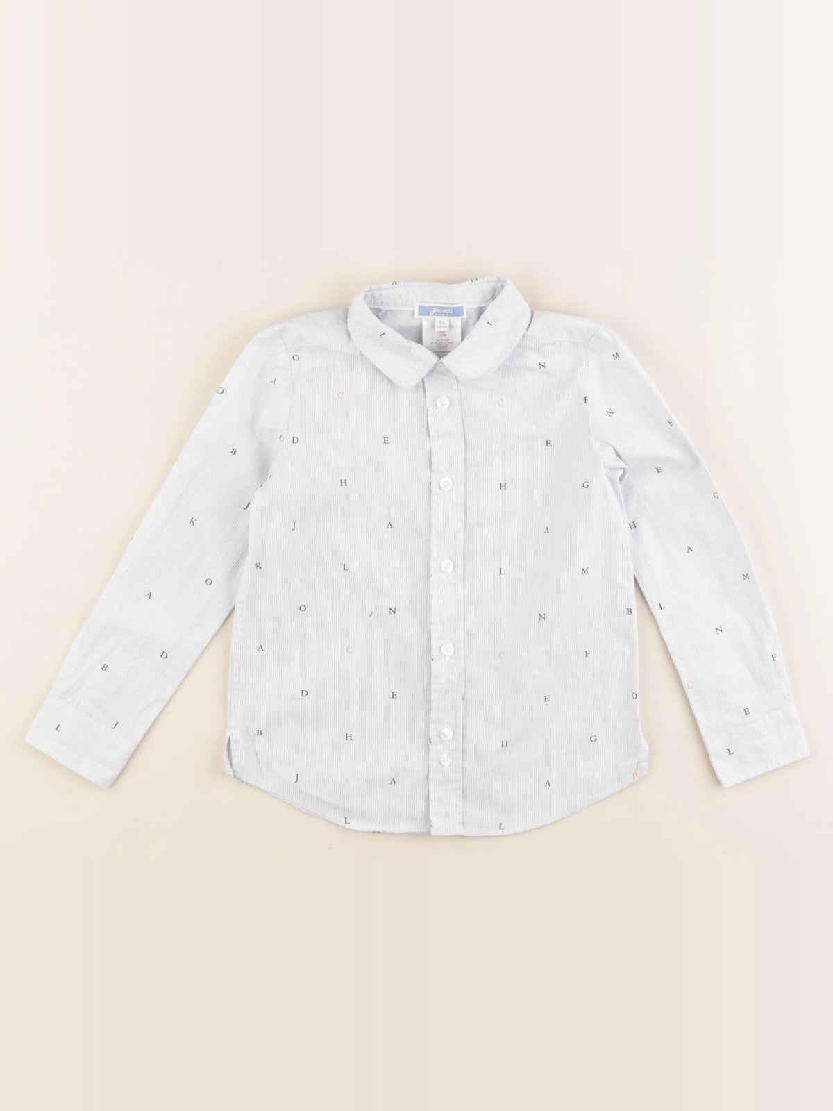 Jacadi - chemise blanc, bleu - 4 ans