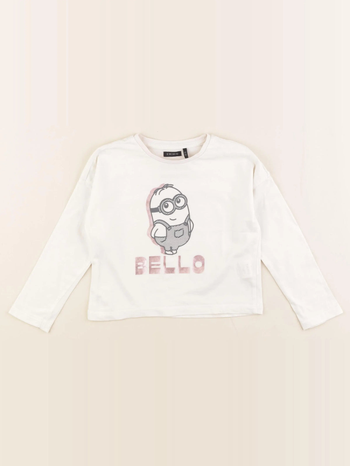 IKKS - tee-shirt rose, blanc - 3 ans