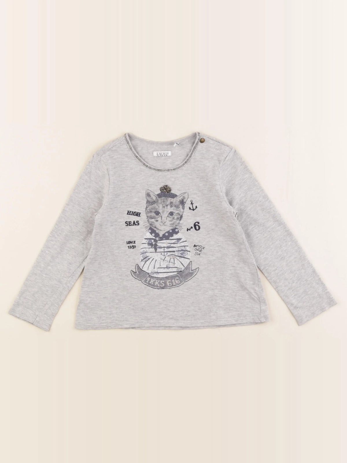 IKKS - tee-shirt gris - 3 ans