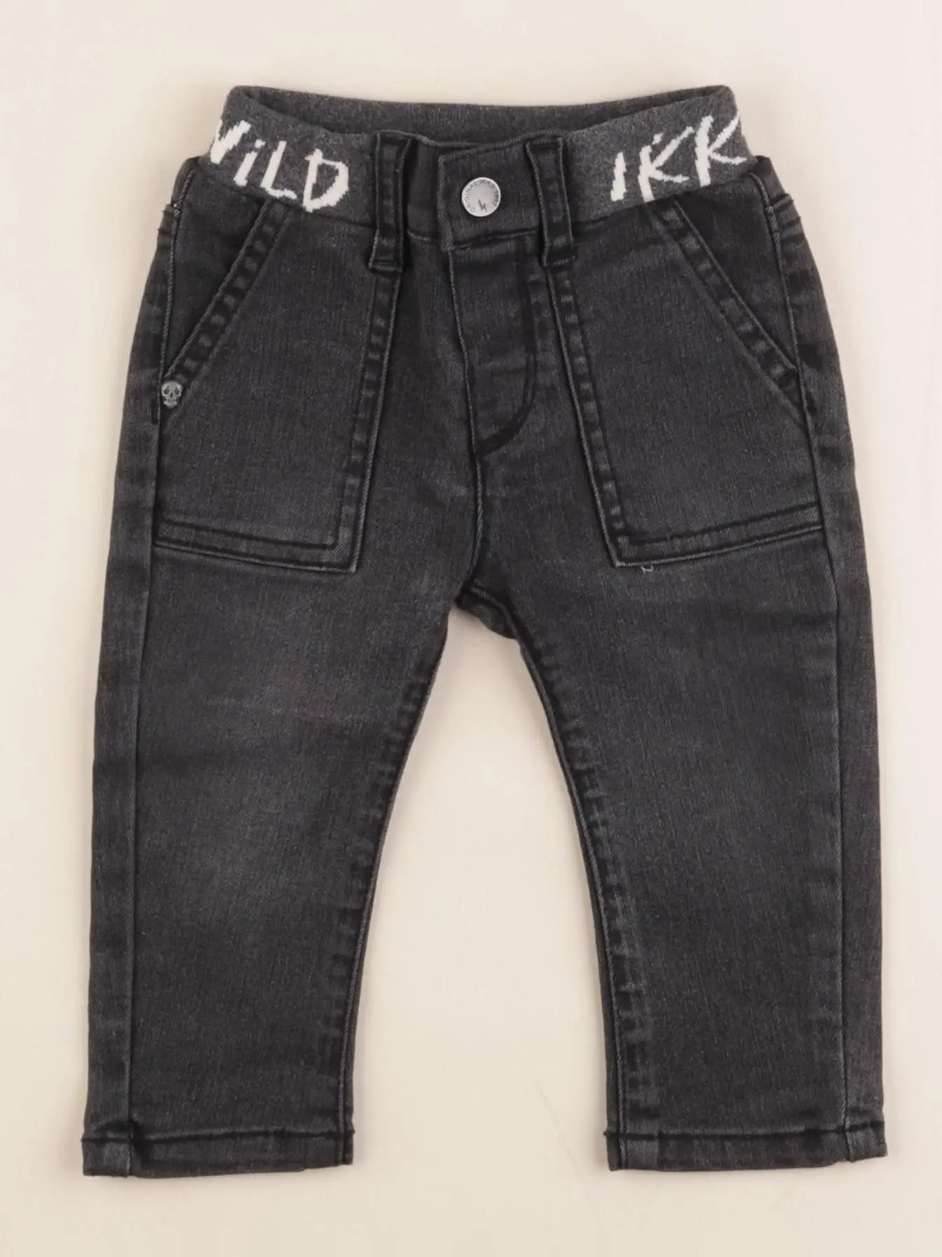 IKKS - jean noir - 12 mois