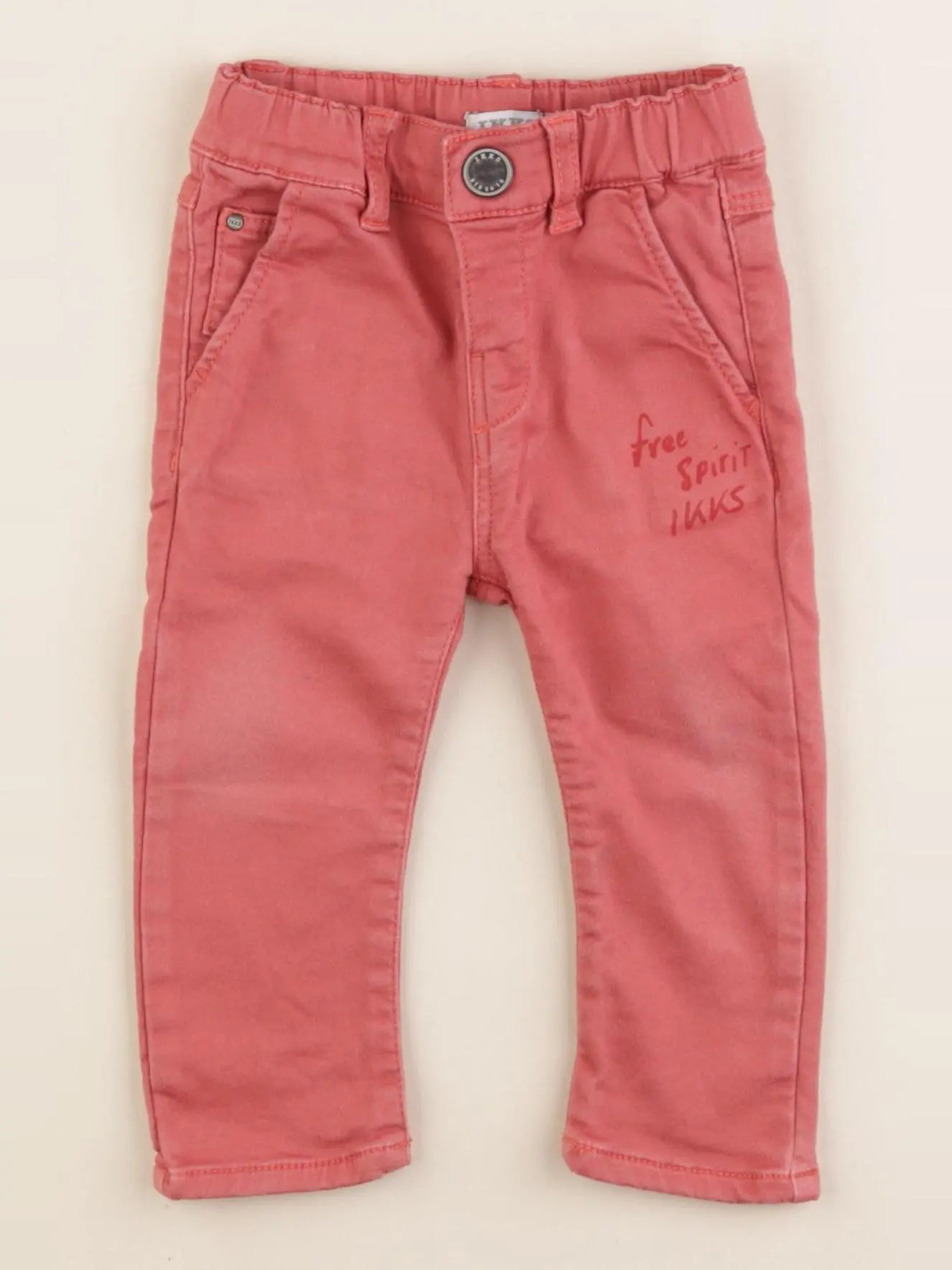 IKKS - pantalon rouge - 12 mois