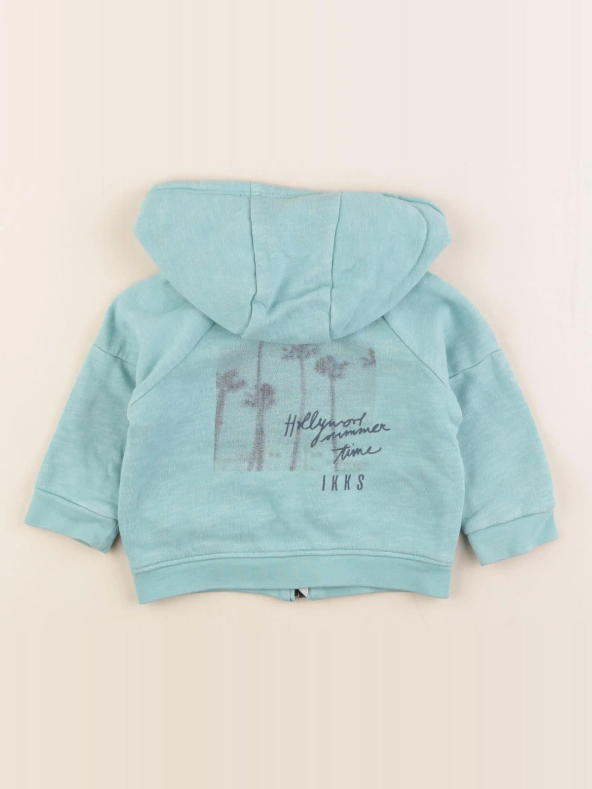 IKKS - sweat bleu - 12 mois