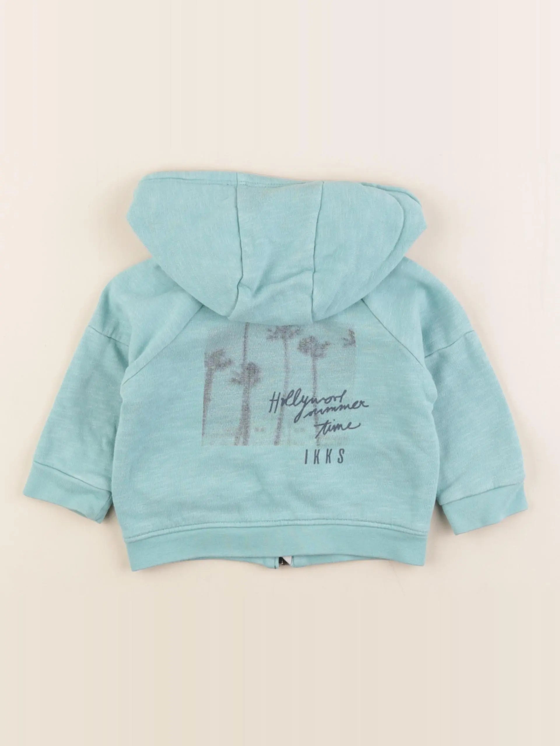 IKKS - sweat bleu - 12 mois