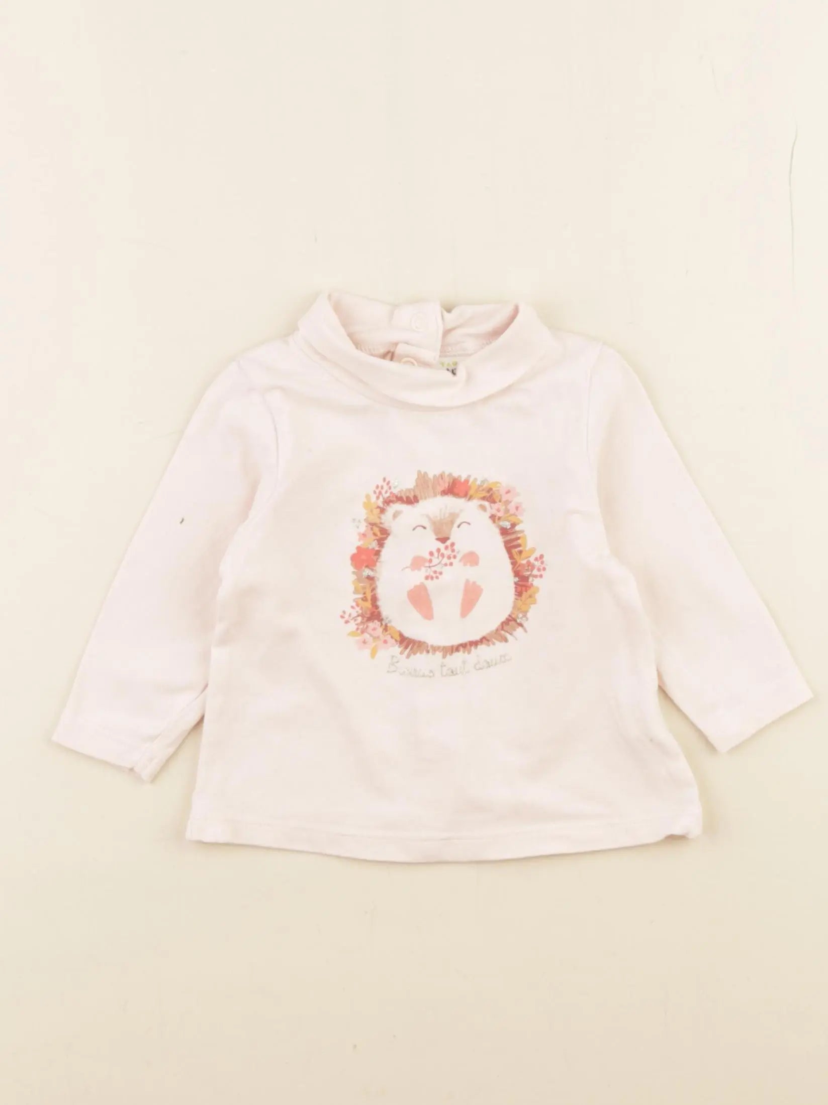 Tape à l'oeil - sous-pull rose - 3 mois