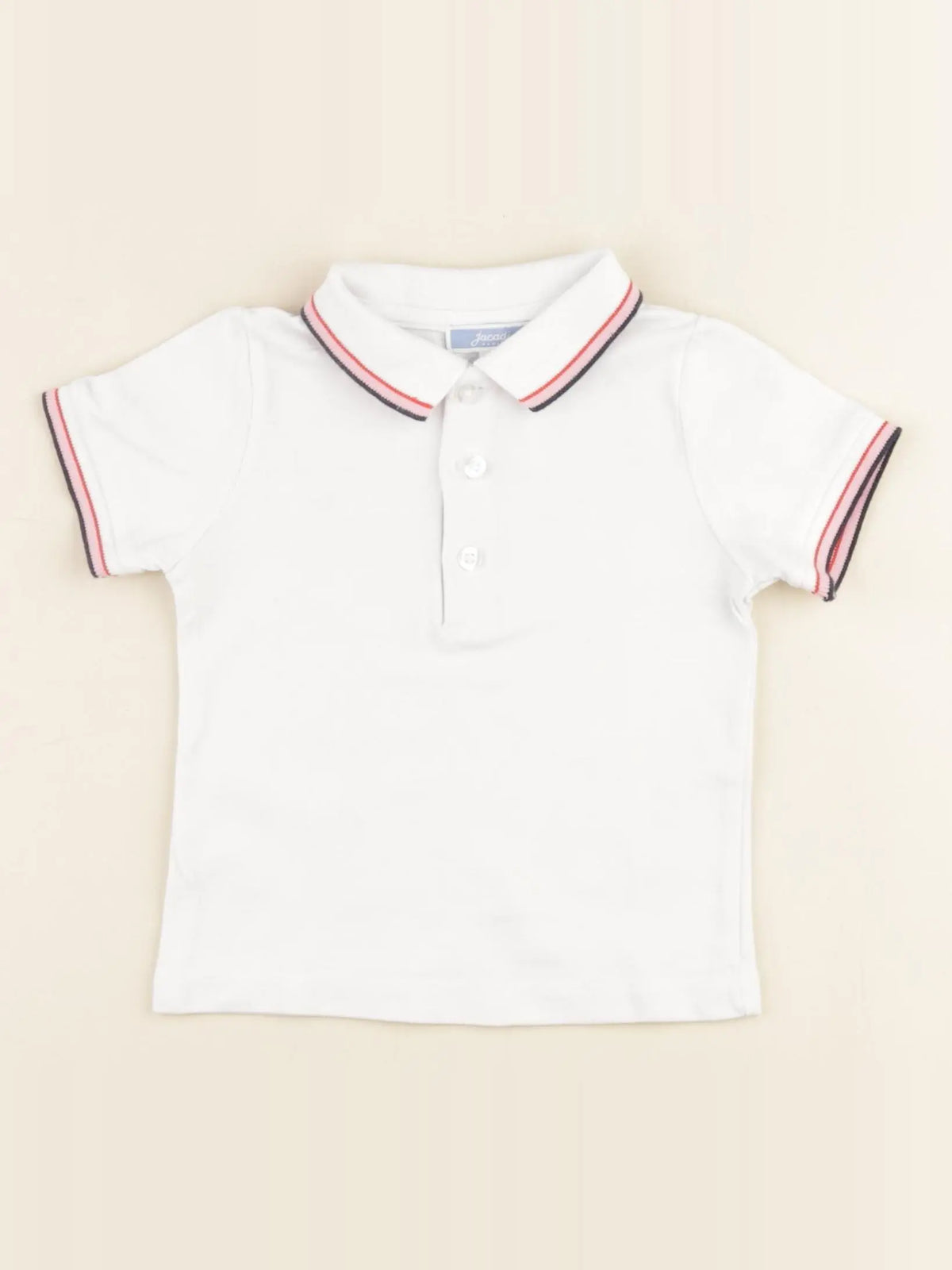 Jacadi - polo blanc - 12 mois
