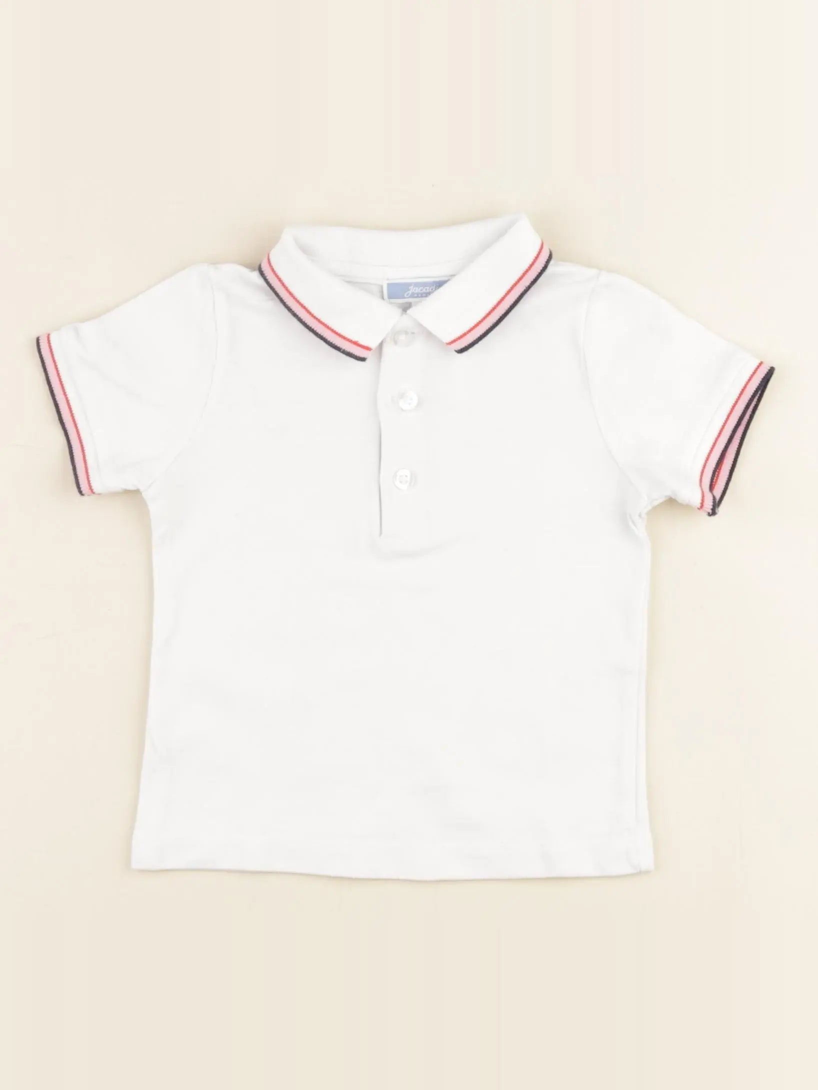 Jacadi - polo blanc - 12 mois