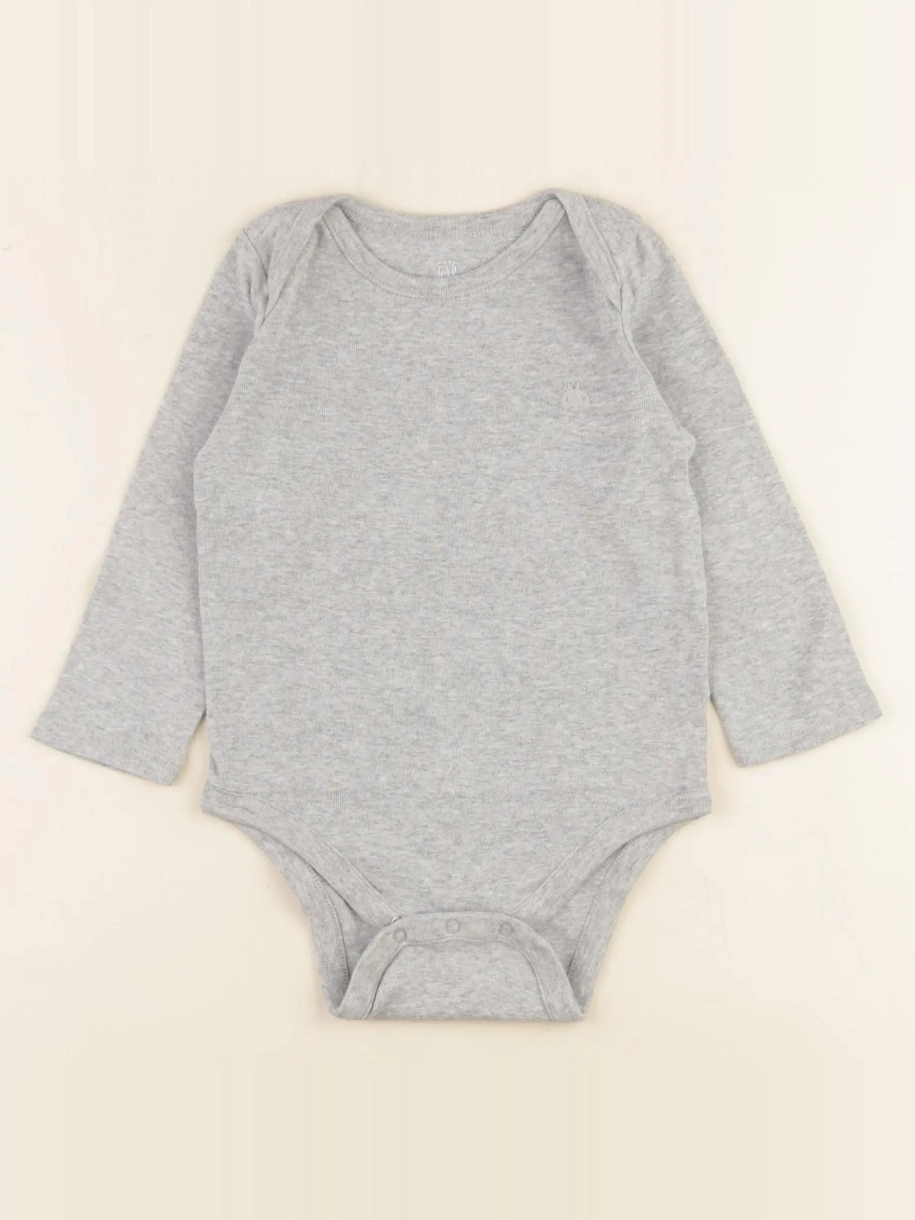 GAP - body gris - 12/18 mois