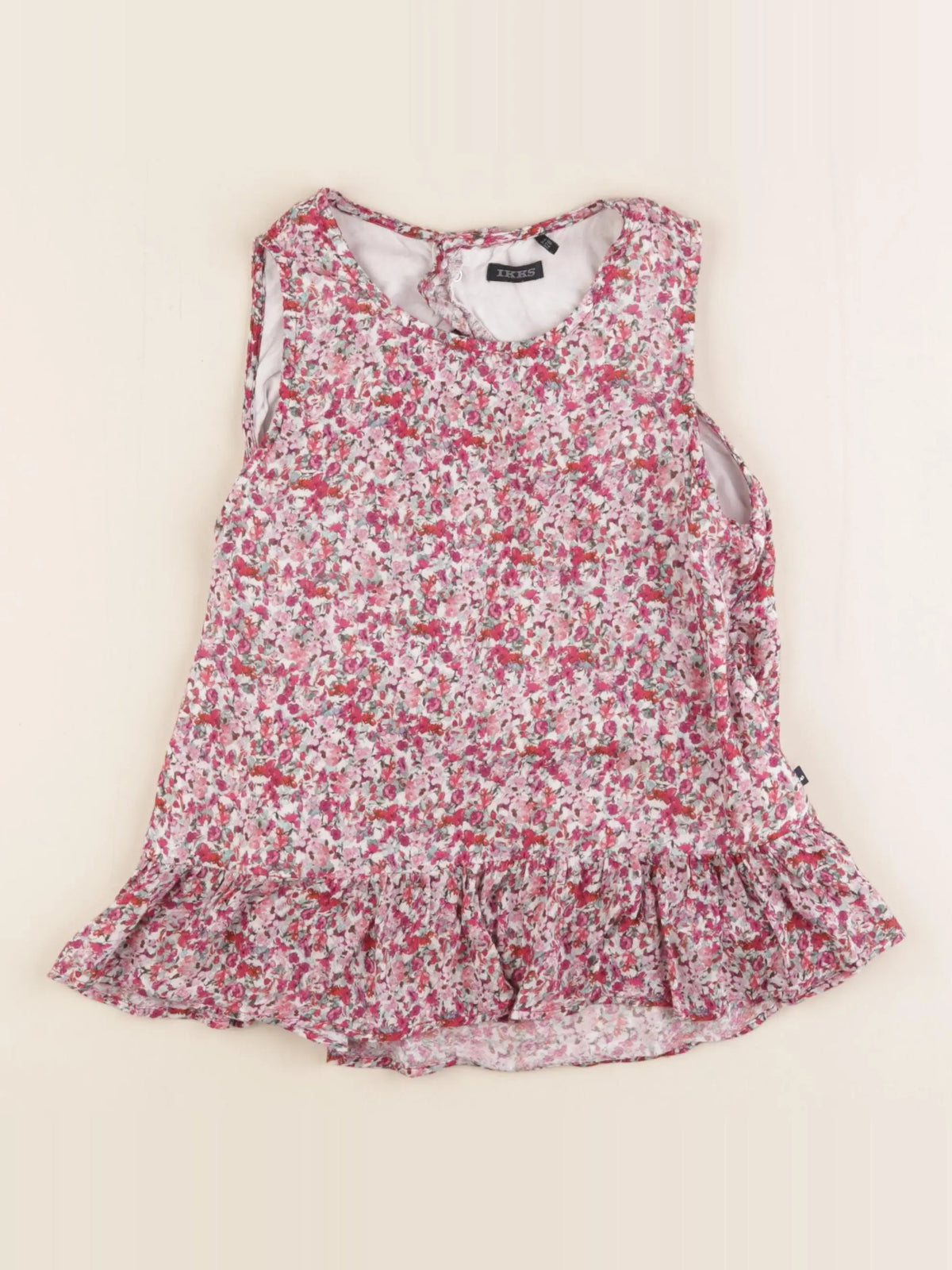 IKKS - blouse blanc, rose - 8 ans