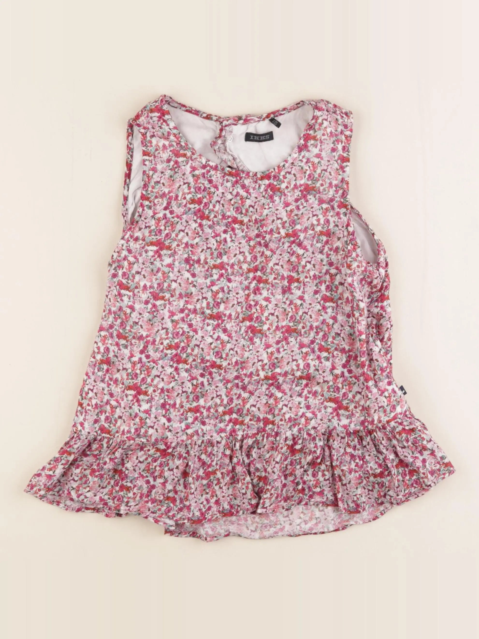 IKKS - blouse blanc, rose - 8 ans