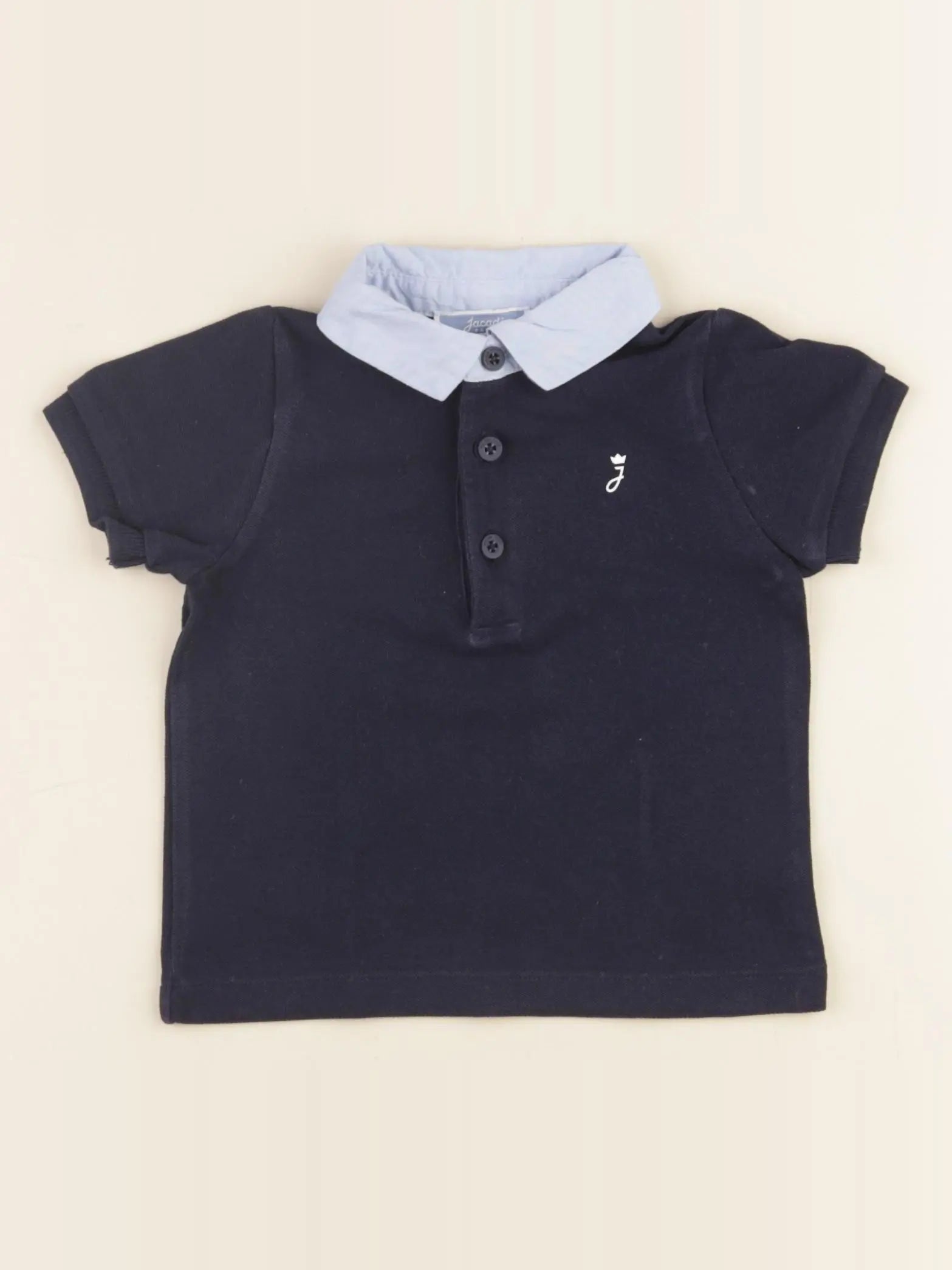 Jacadi - polo bleu - 12 mois