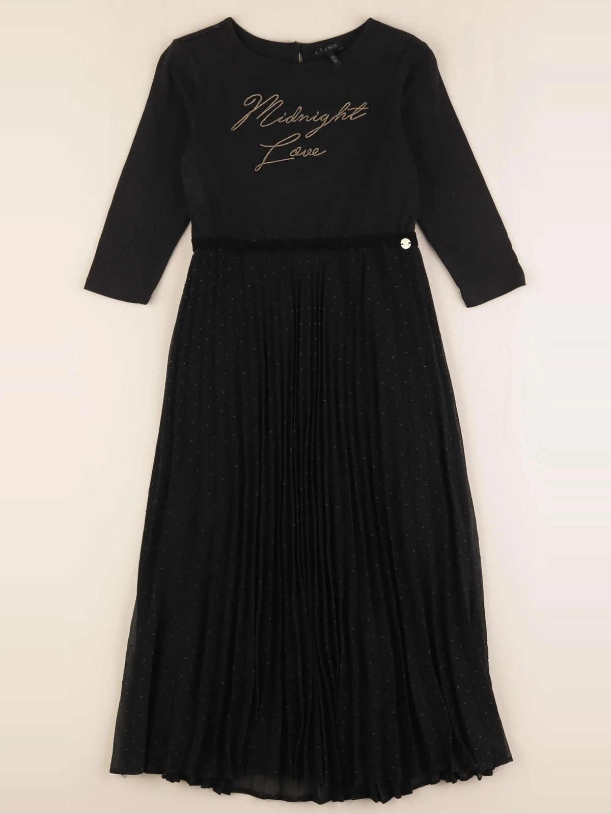 IKKS - robe noir, or - 6 ans