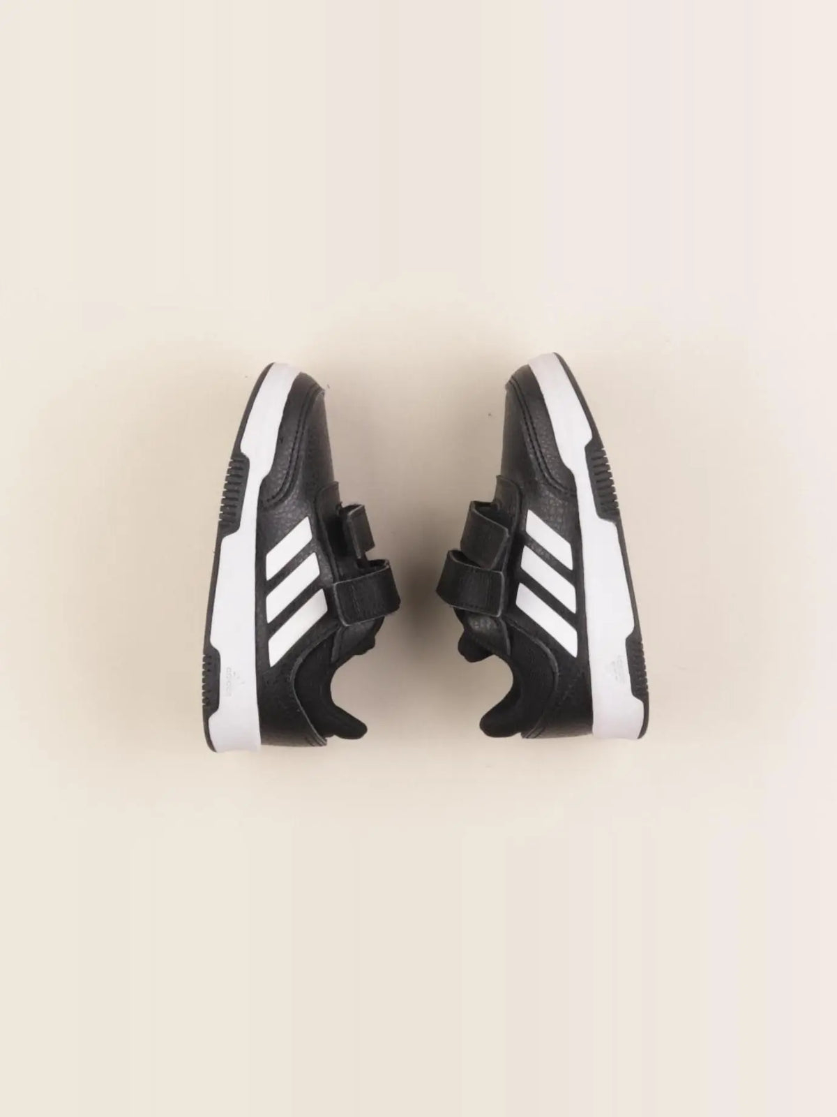 Adidas - tennis à scratch/ lacets noir, blanc - pointure 23