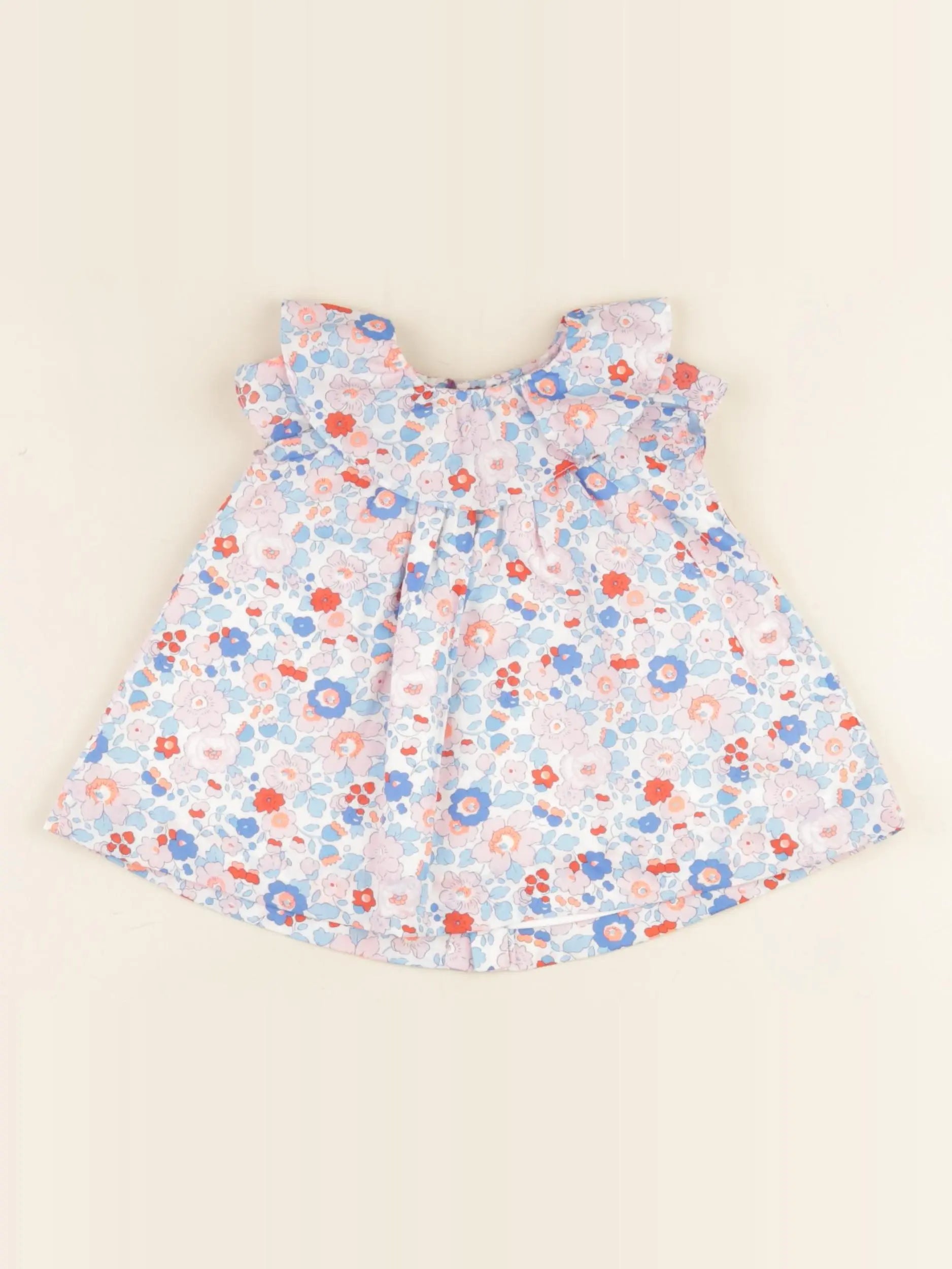 Jacadi - robe liberty multicolore - 1 mois