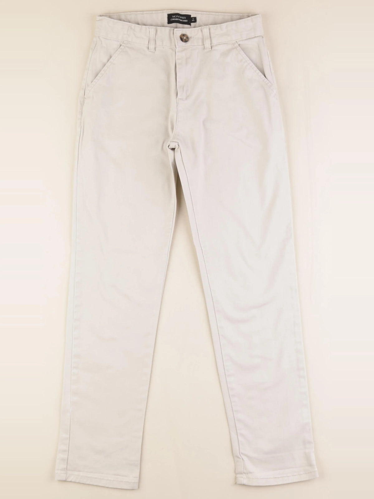 Monoprix - pantalon gris - 12 ans