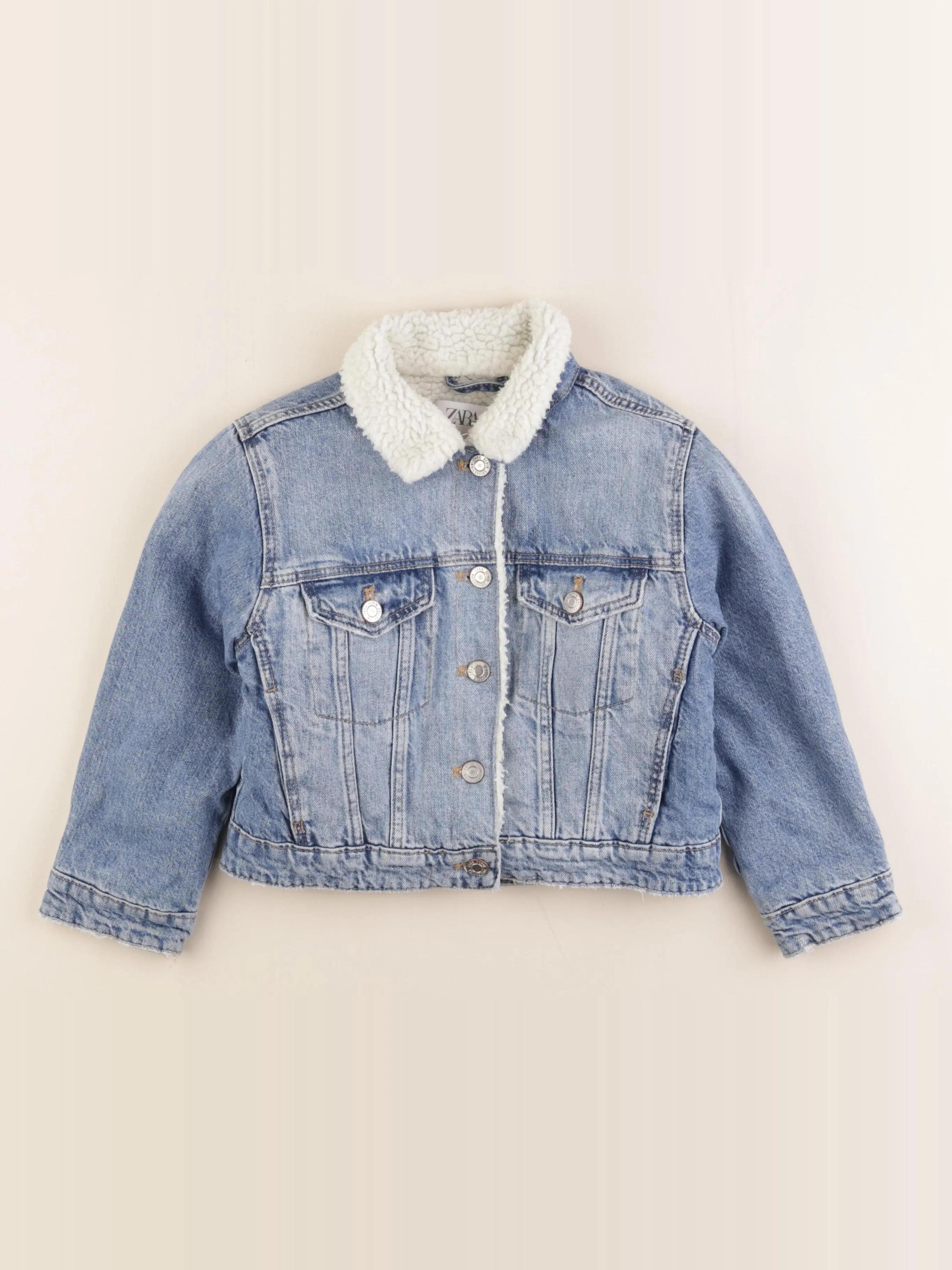 Zara - veste doublé bleu - 7 ans