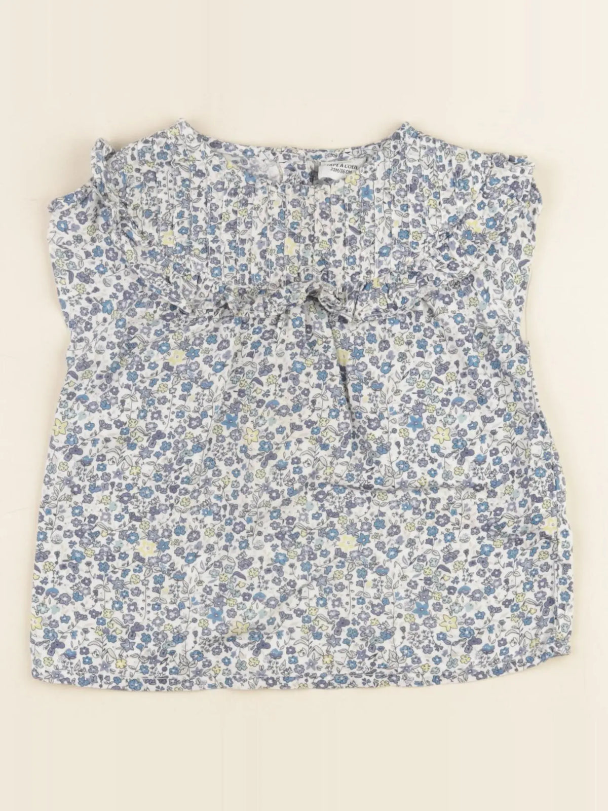 Tape à l'oeil - blouse bleu - 24 mois