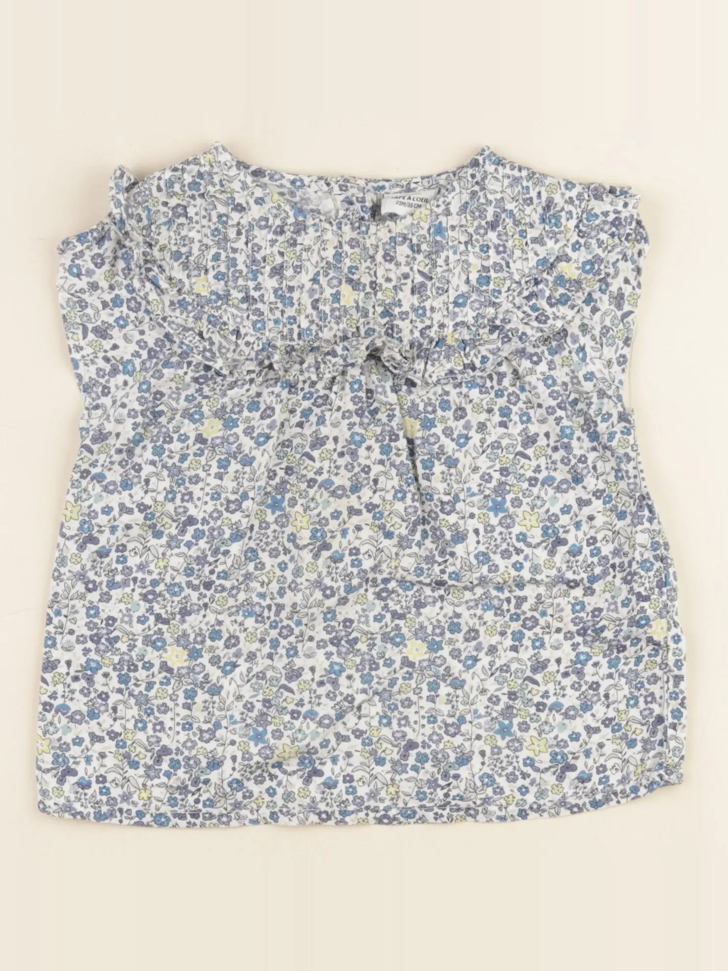 Tape à l'oeil - blouse bleu - 24 mois