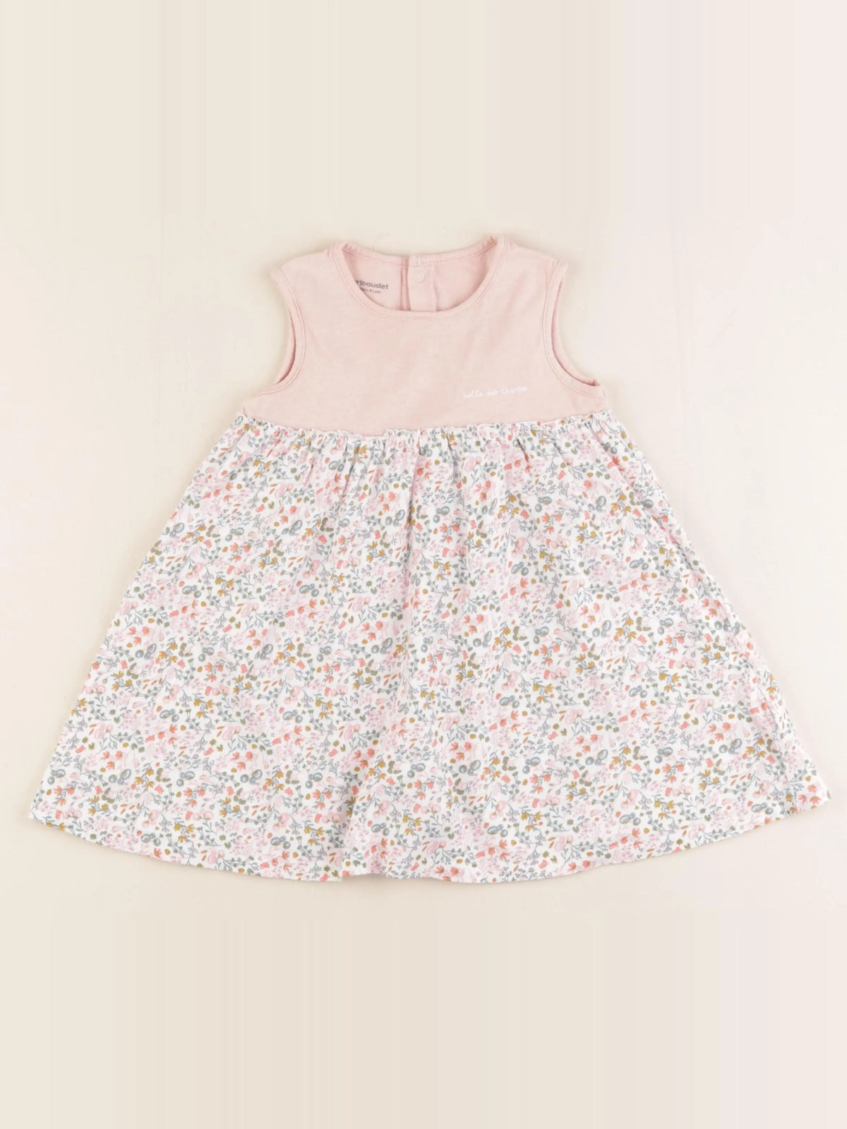 Vertbaudet - robe multicolore - 18 mois