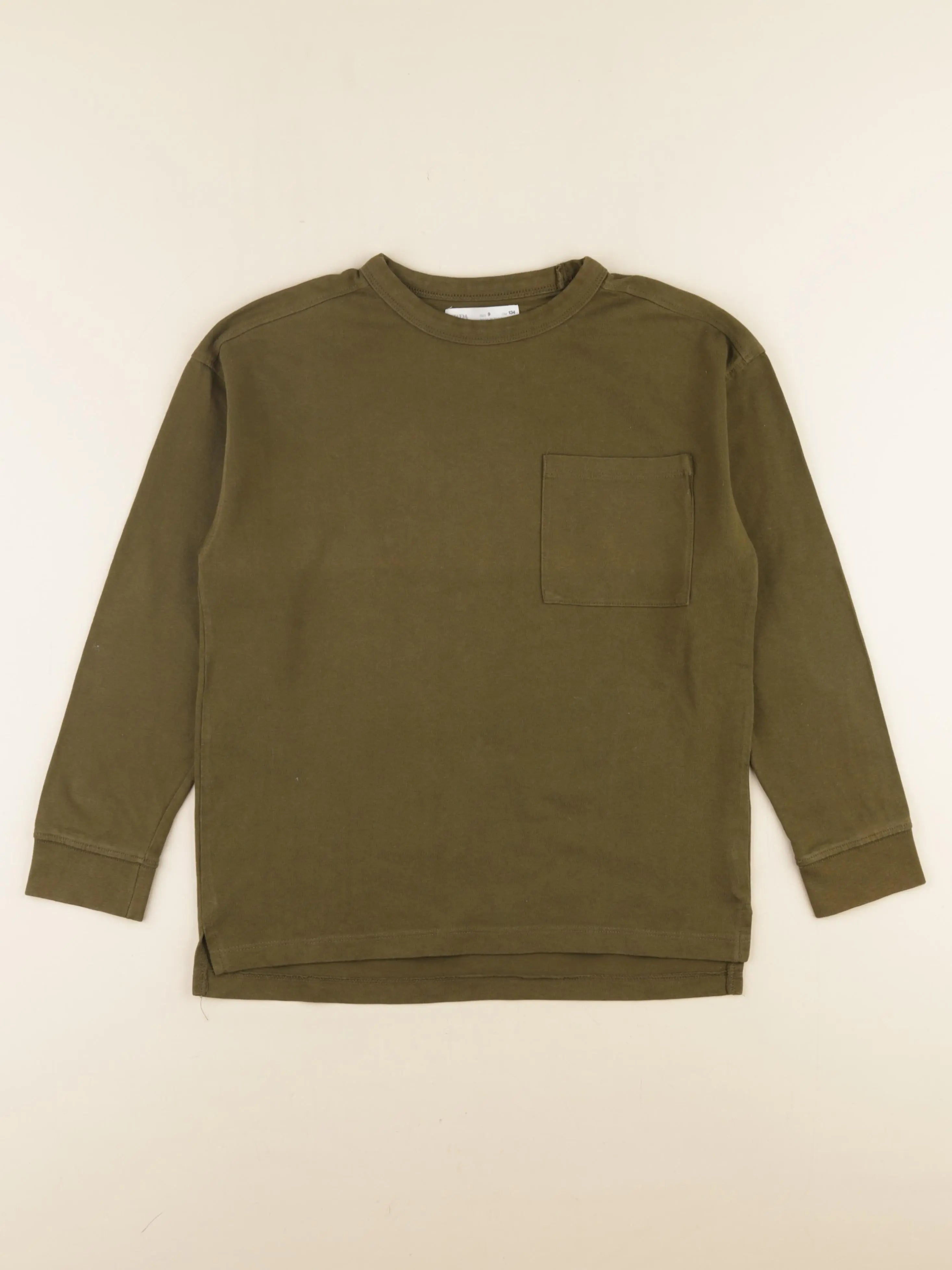 Zara - tee-shirt vert - 9 ans