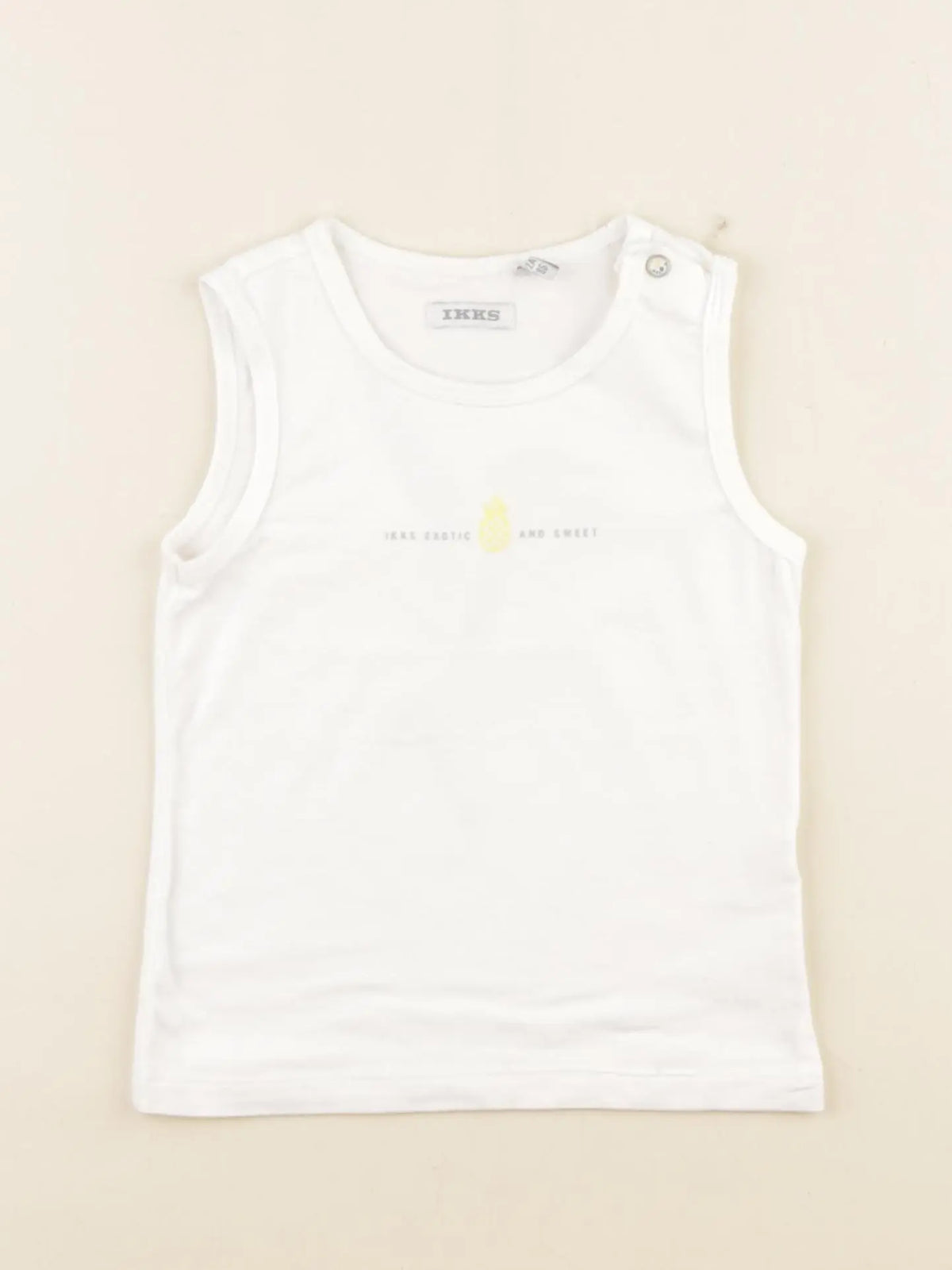 IKKS - débardeur blanc - 2 ans