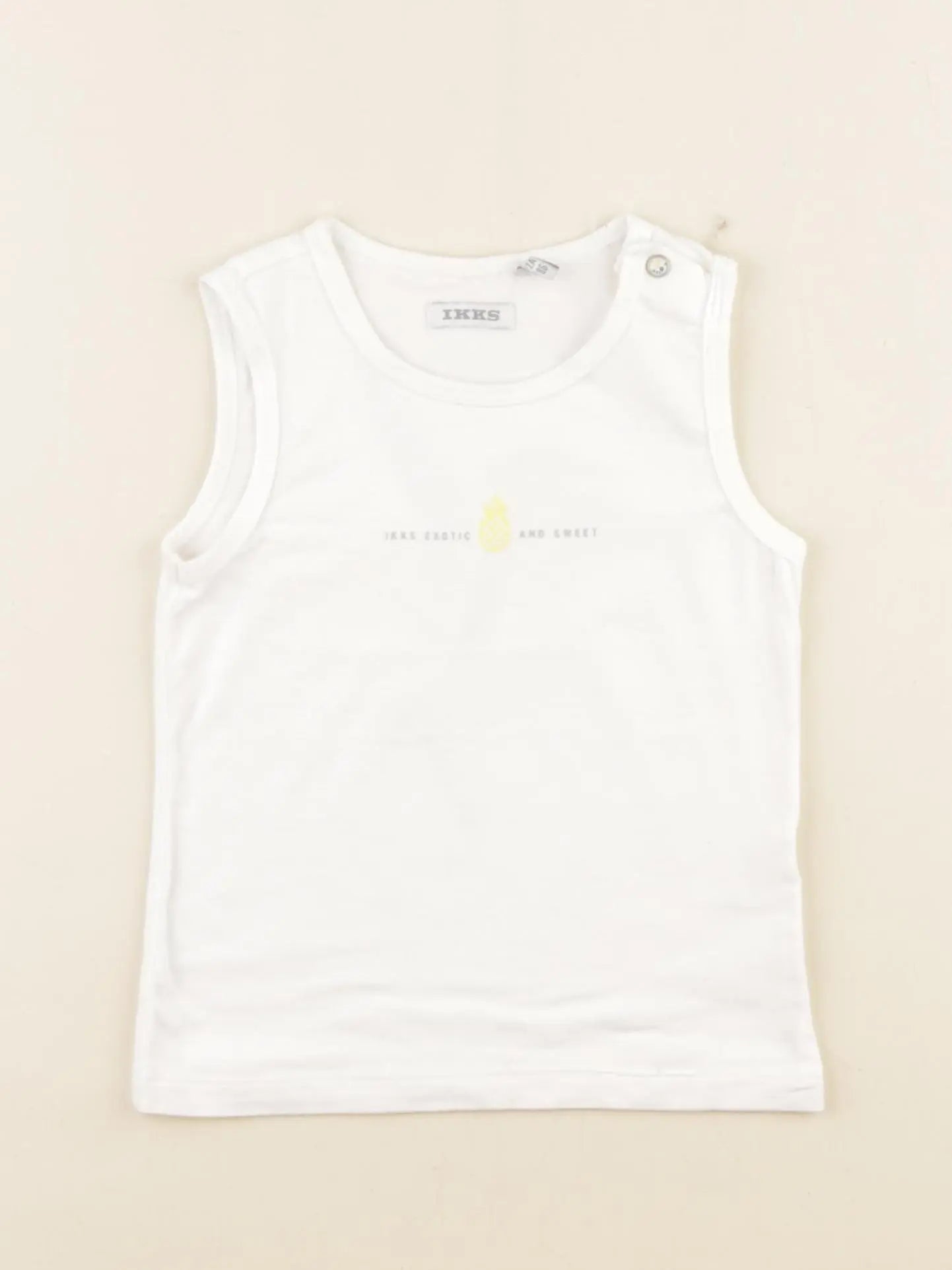 IKKS - débardeur blanc - 2 ans