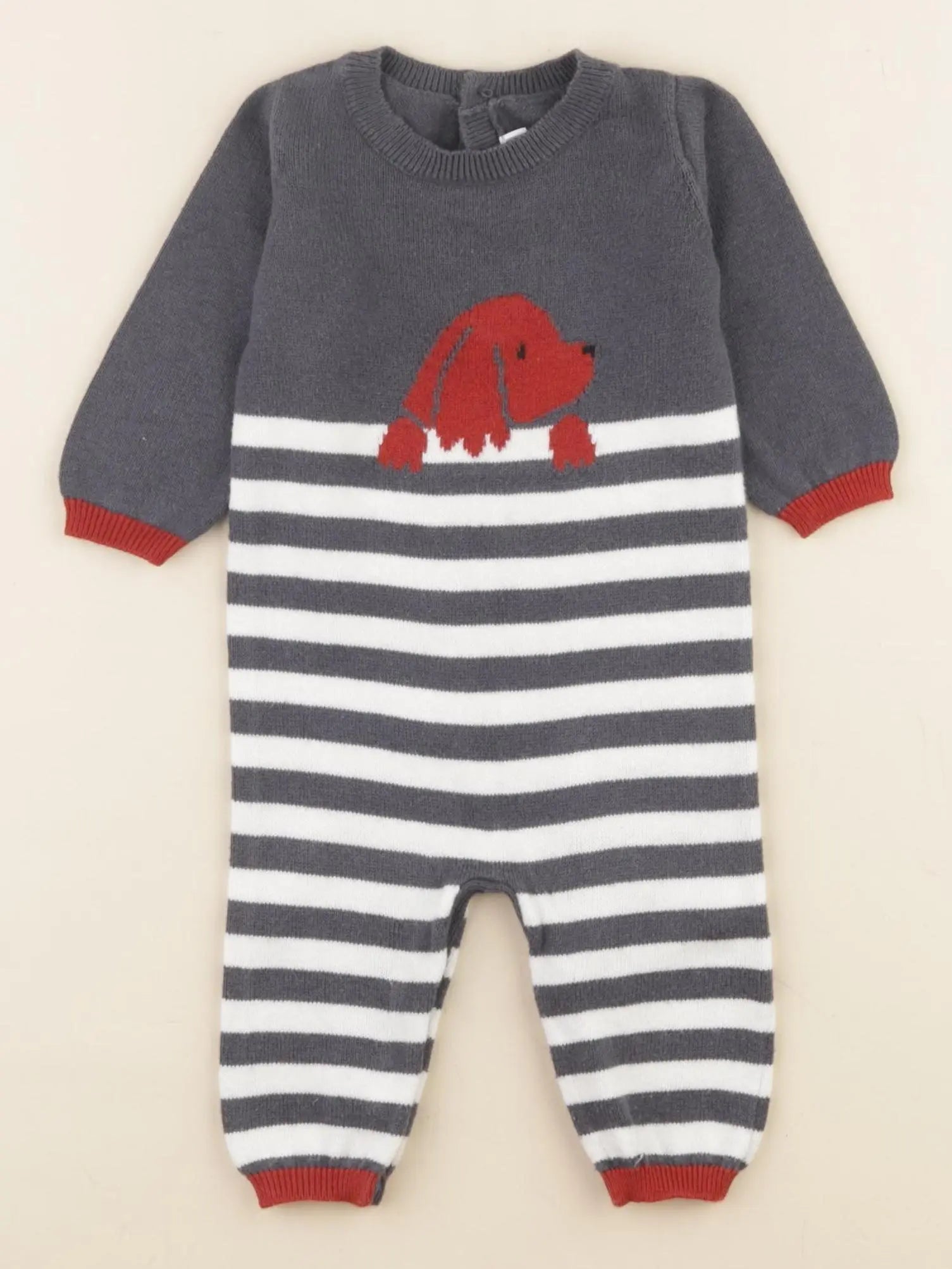 Jacadi - combinaison gris - 3 mois